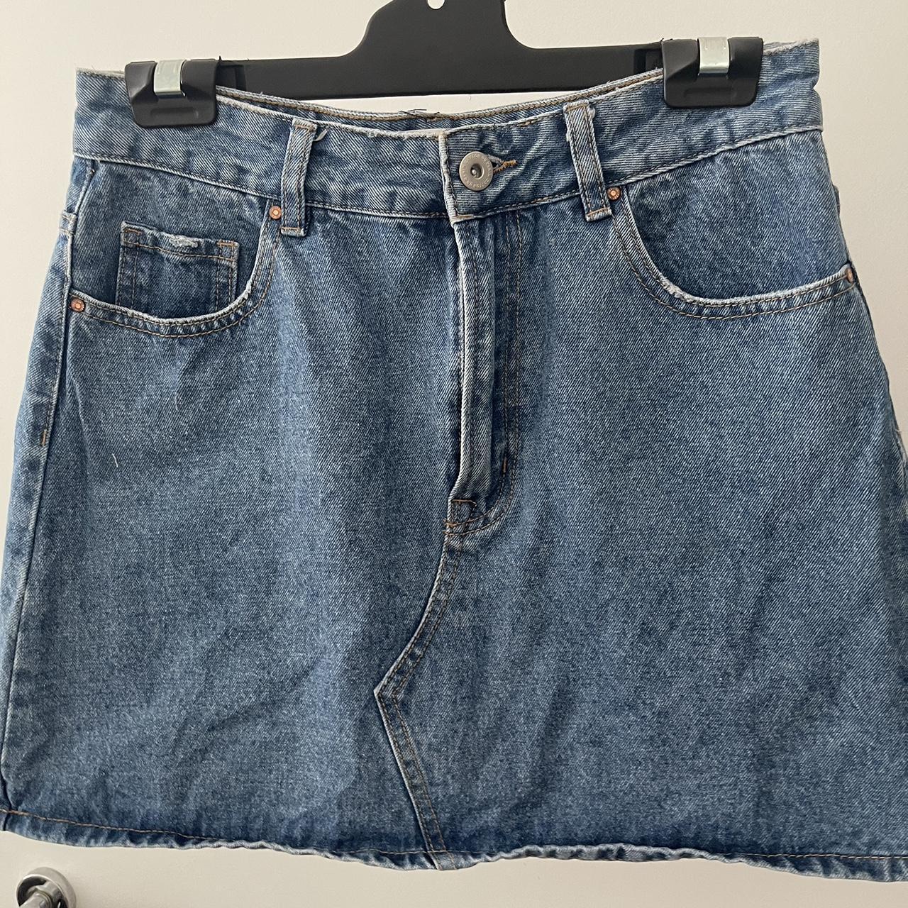 Cotton on denim skirt Sz 10 15 Depop