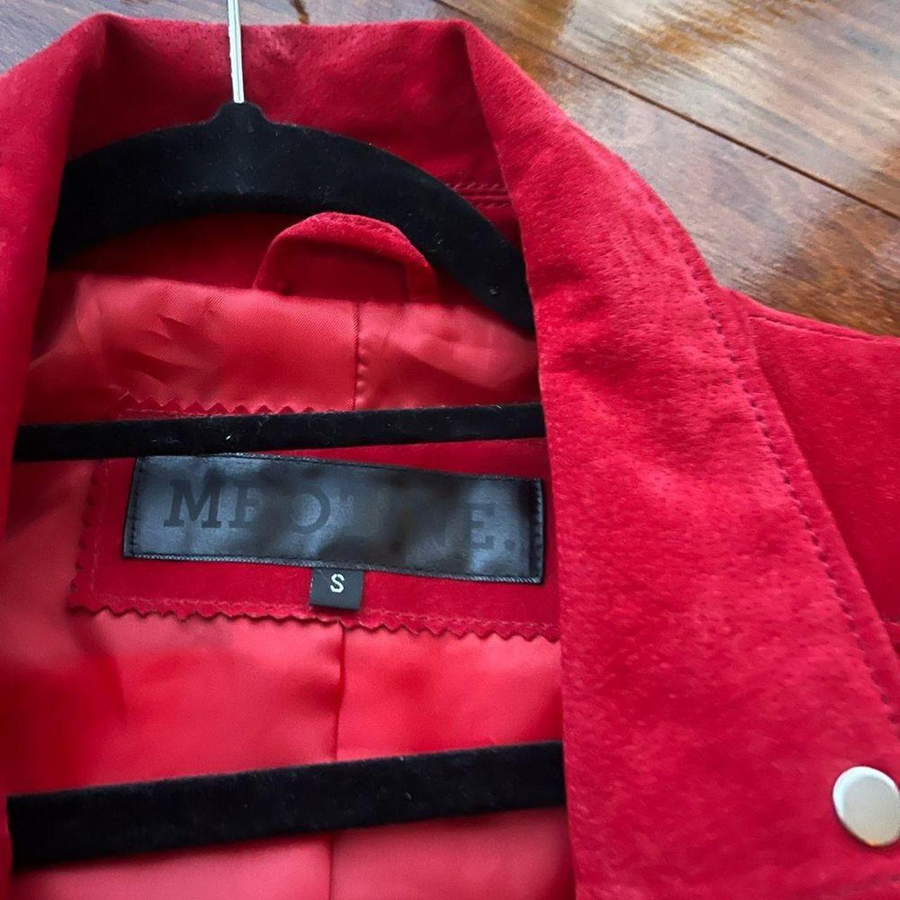 No Brand Men's Jacket - Red - S – Meotine Red Lea… - image 6