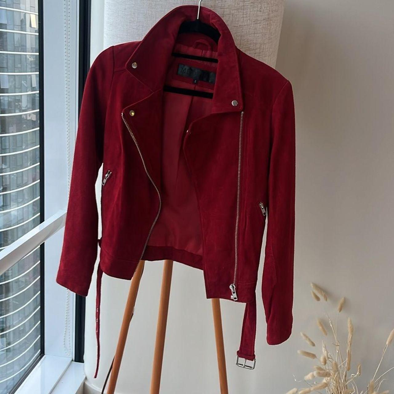 No Brand Men's Jacket - Red - S – Meotine Red Lea… - image 1