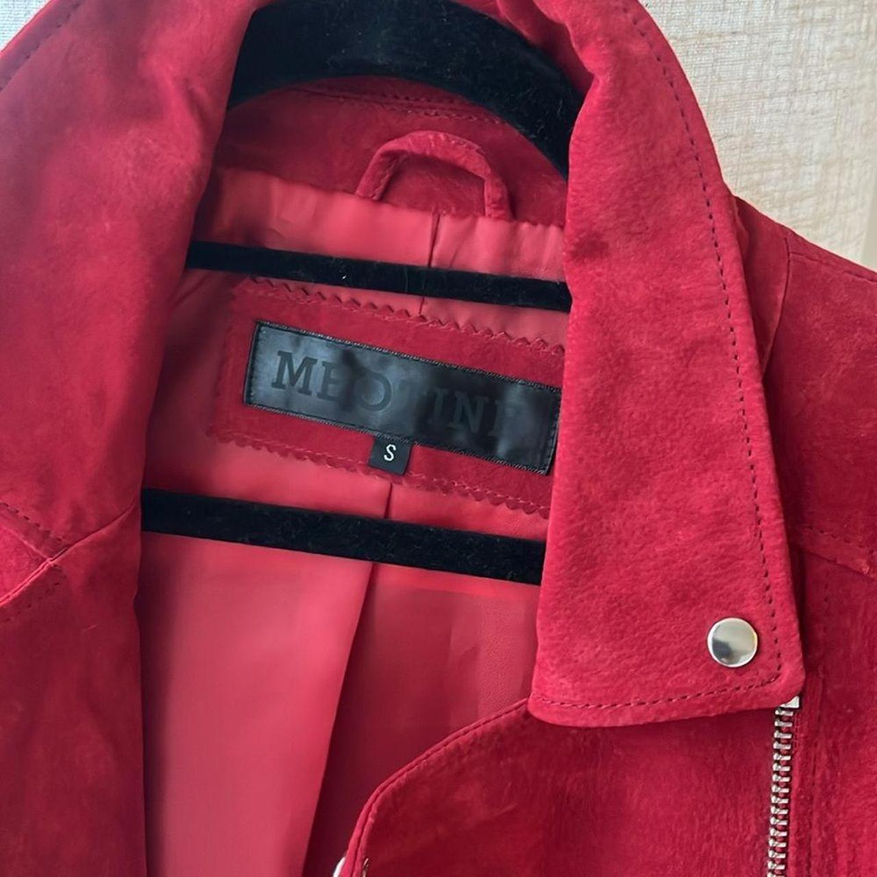 No Brand Men's Jacket - Red - S – Meotine Red Lea… - image 5