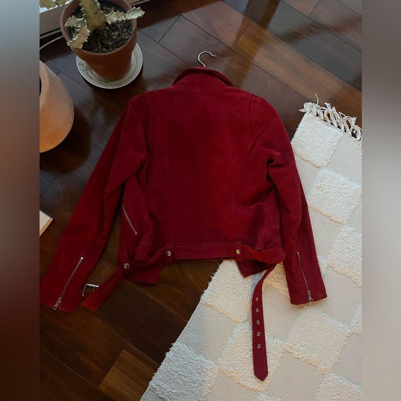 No Brand Men's Jacket - Red - S – Meotine Red Lea… - image 4