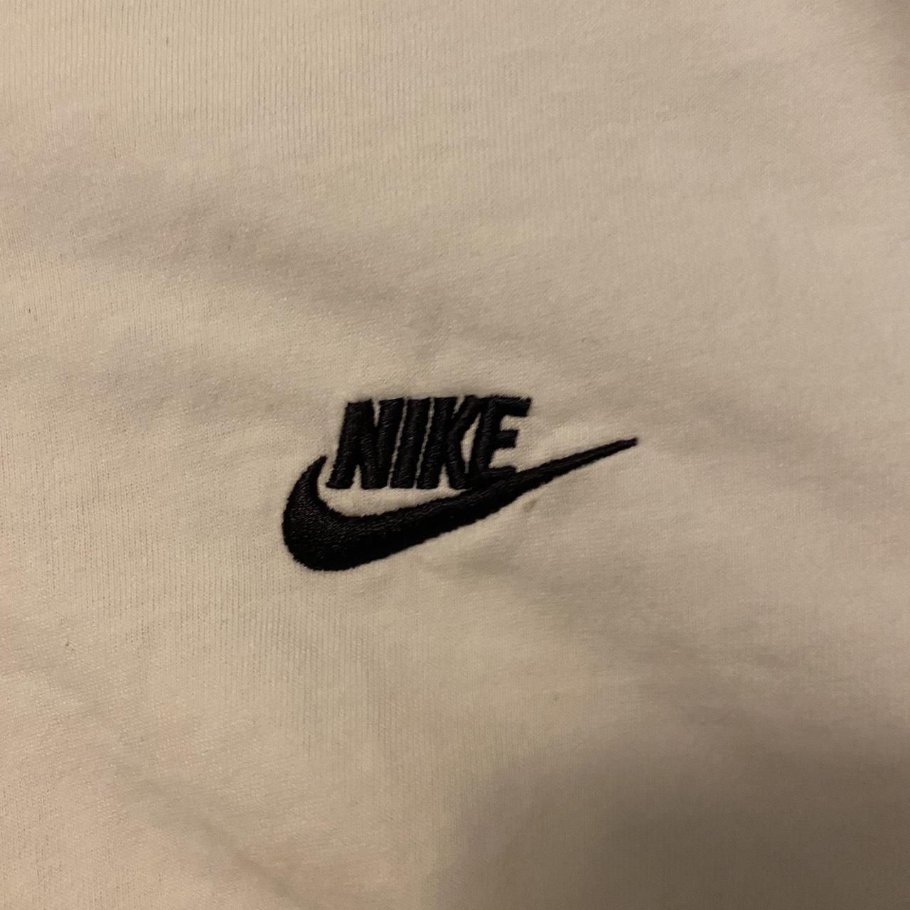 nike plain white tee