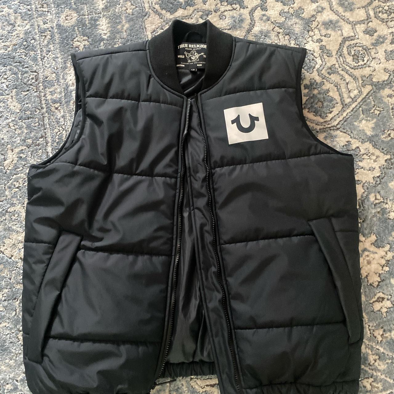 True Religion bodywarmer reflective logo Brand