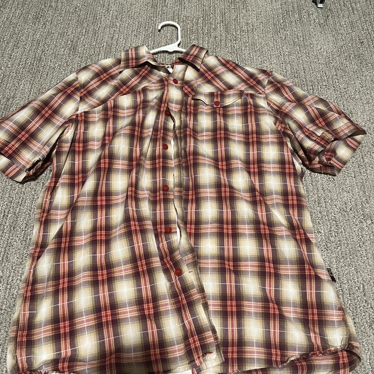 Volcom Men's Shirt - Multi/Red - L – Volcom plaid… - image 1