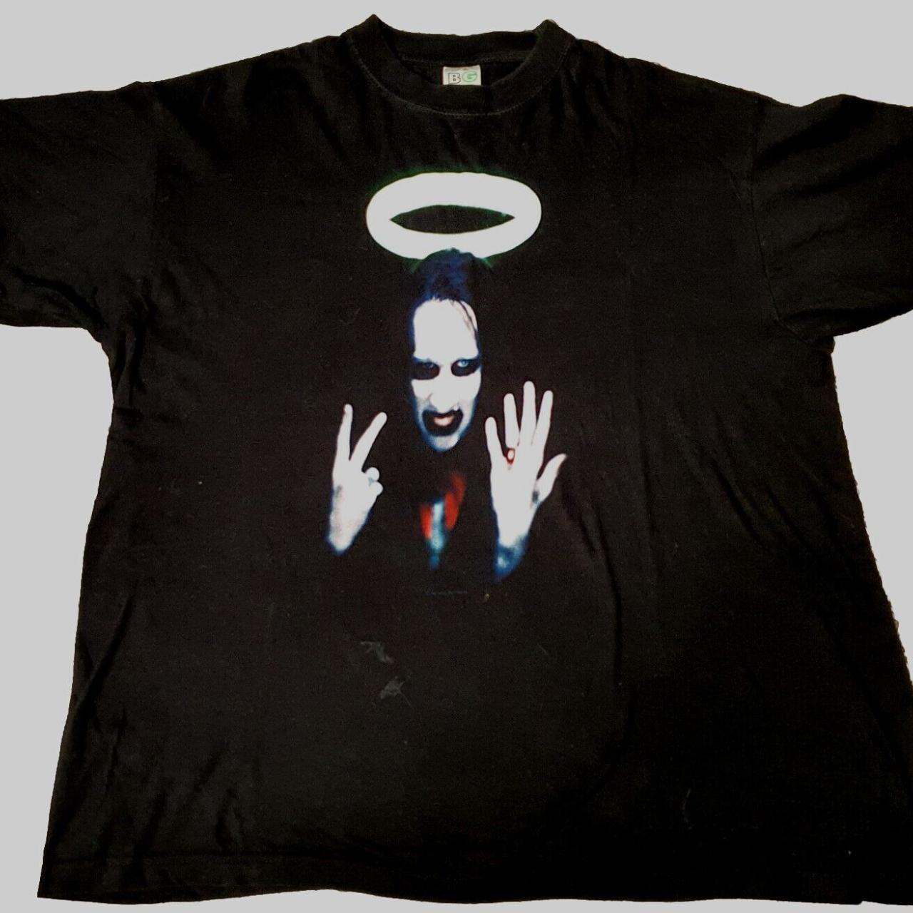 Marilyn Manson Shirt Middle Fingers Antichrist... - Depop