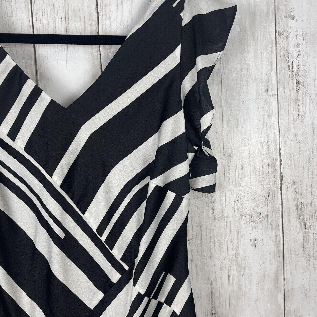 Donna karan black and white dress online