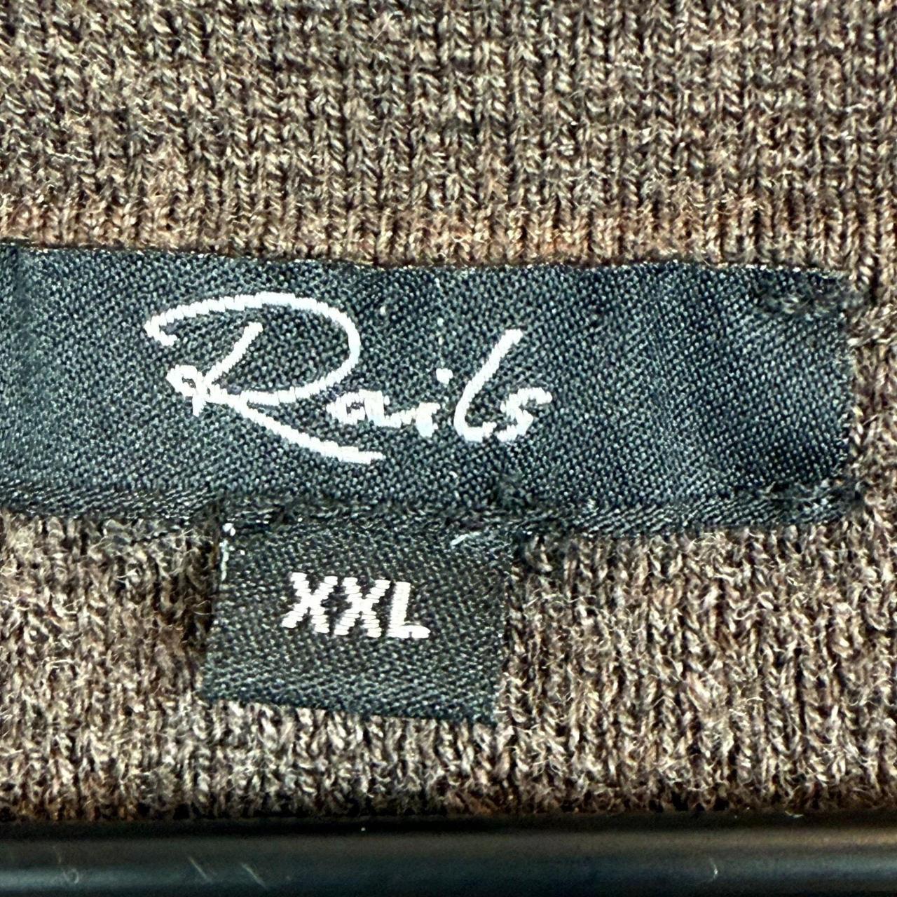 Rails Men's Sweater - Brown - XXL – Rails Collar … - image 5