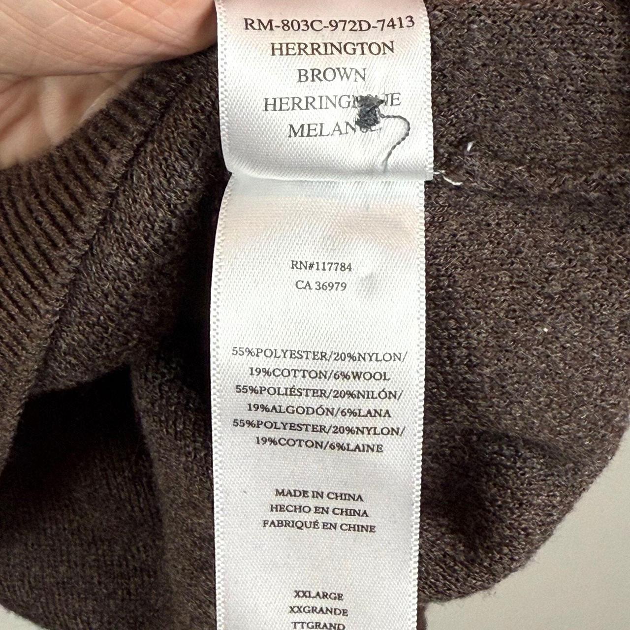 Rails Men's Sweater - Brown - XXL – Rails Collar … - image 6