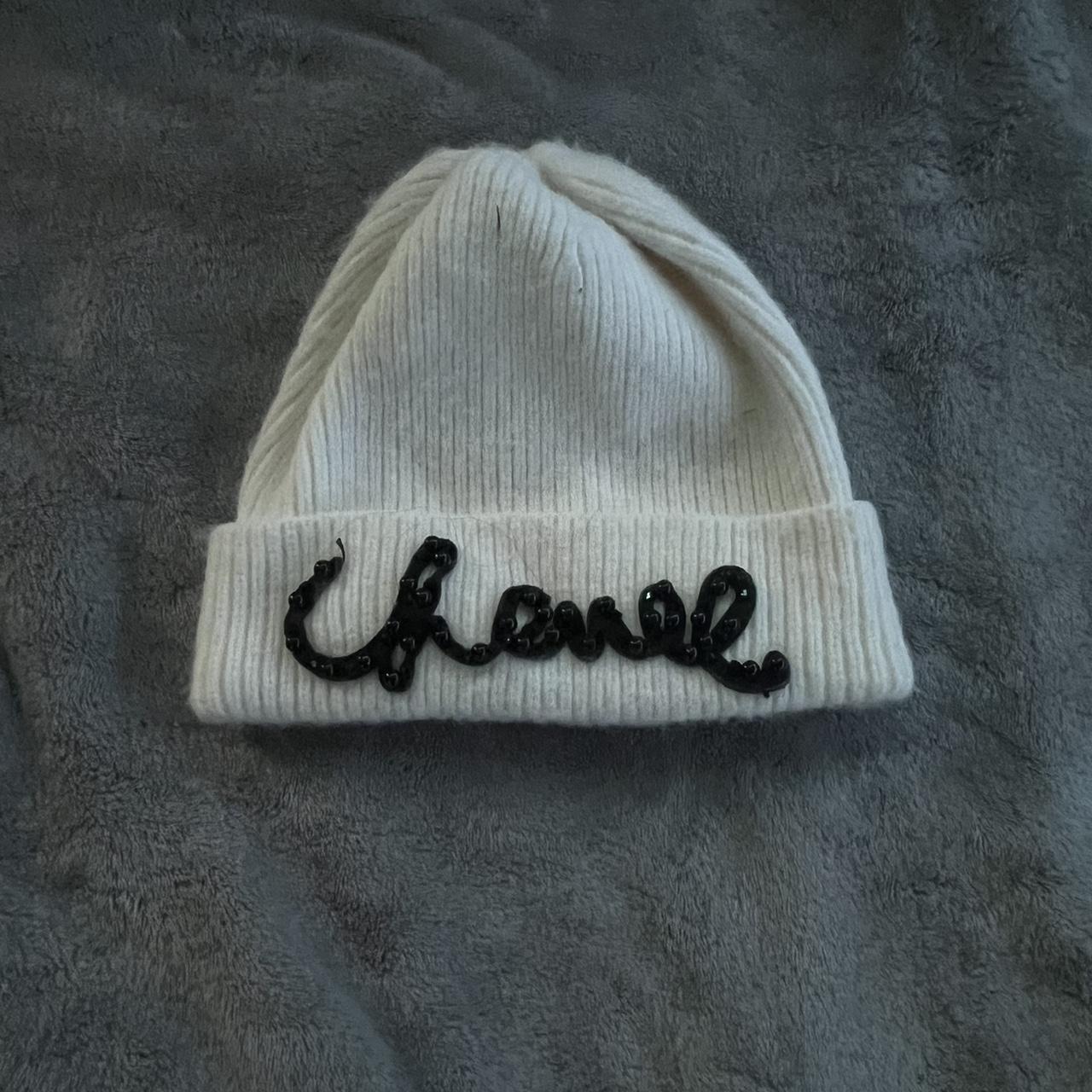Chanel sewed/ knitted hat #chanel #knitted #y2k #hat Depop