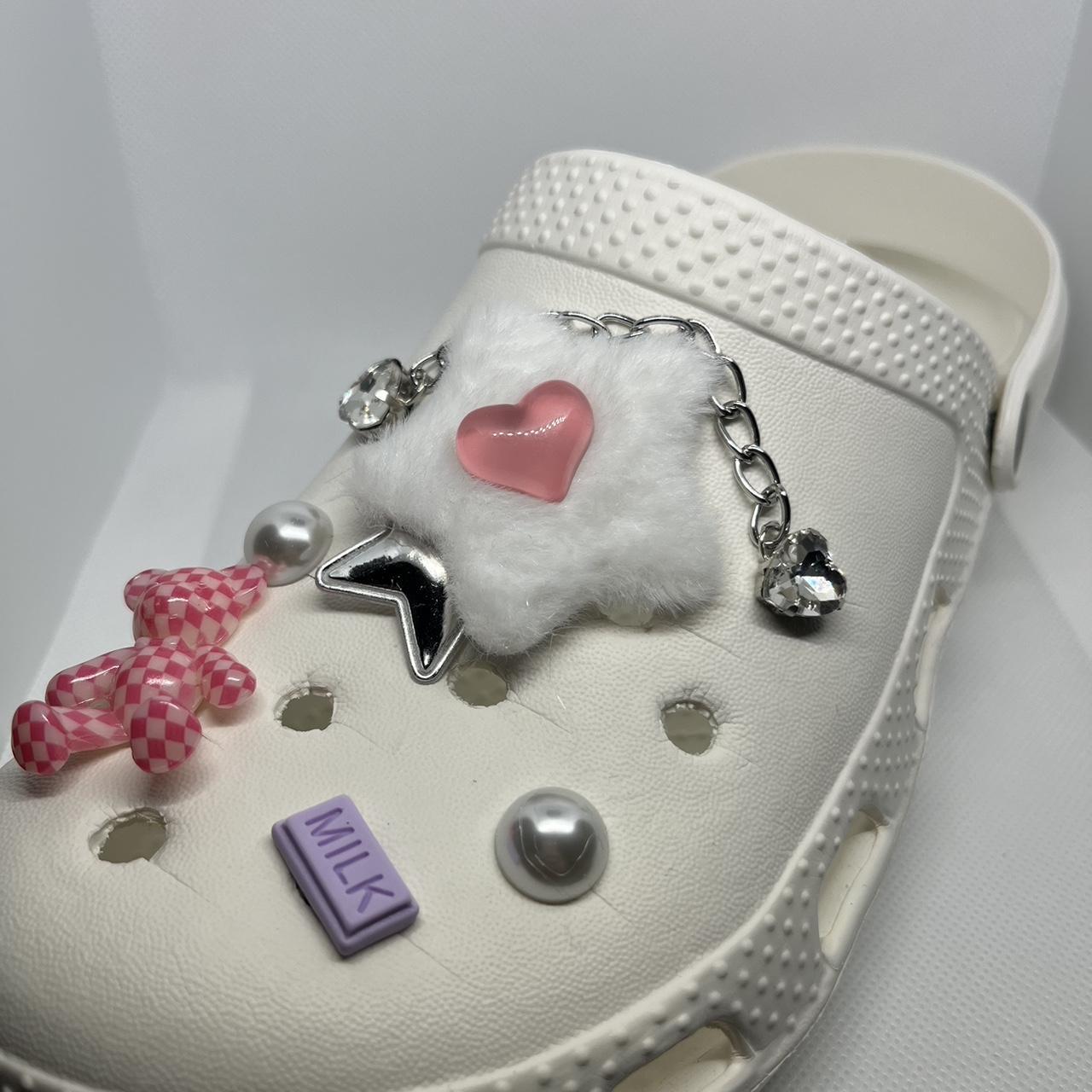 Croc charm jibbitz furry star set of charms