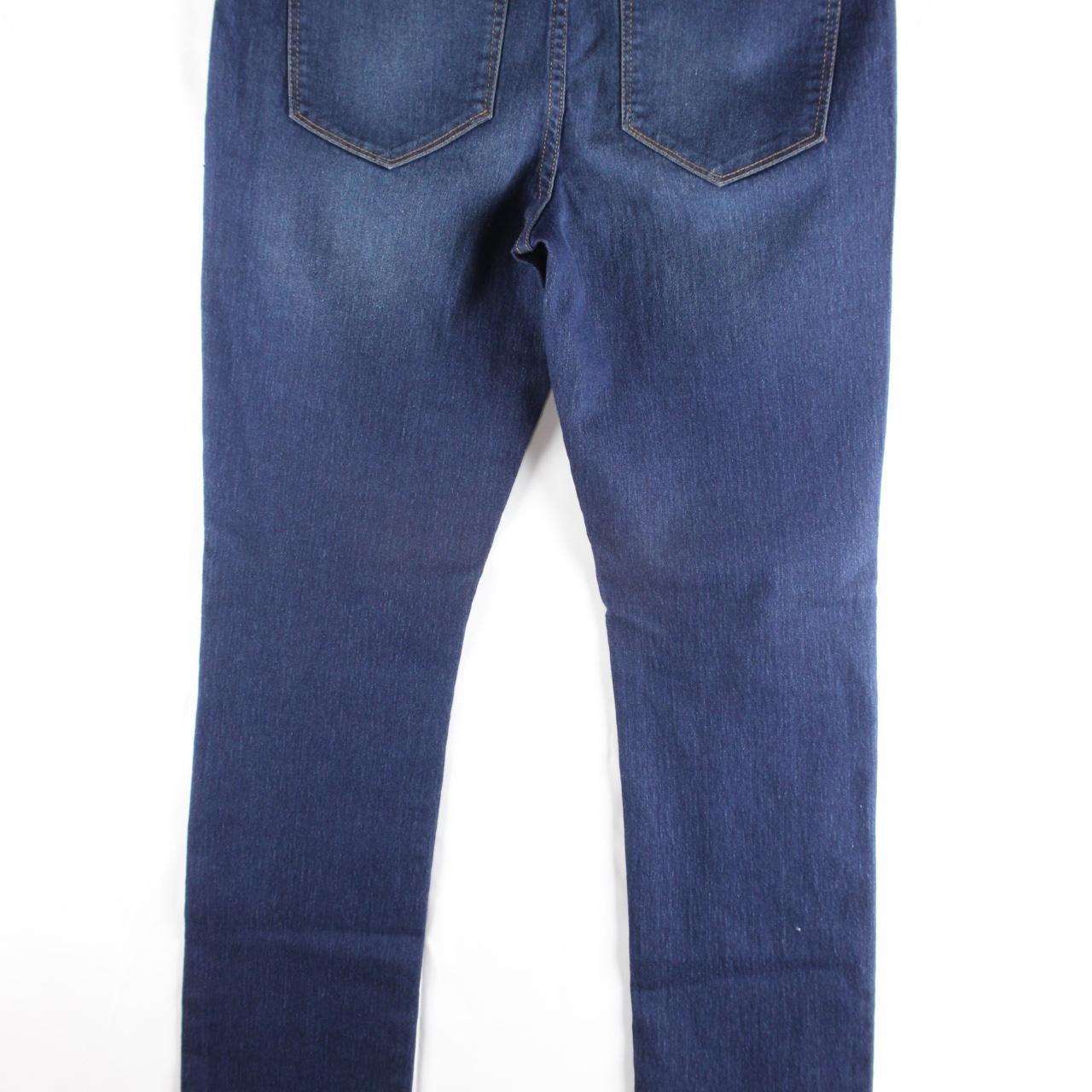 Soho JEANS NEW YORK & COMPANY 100% Cotton Solid Blue Jeans Size 8