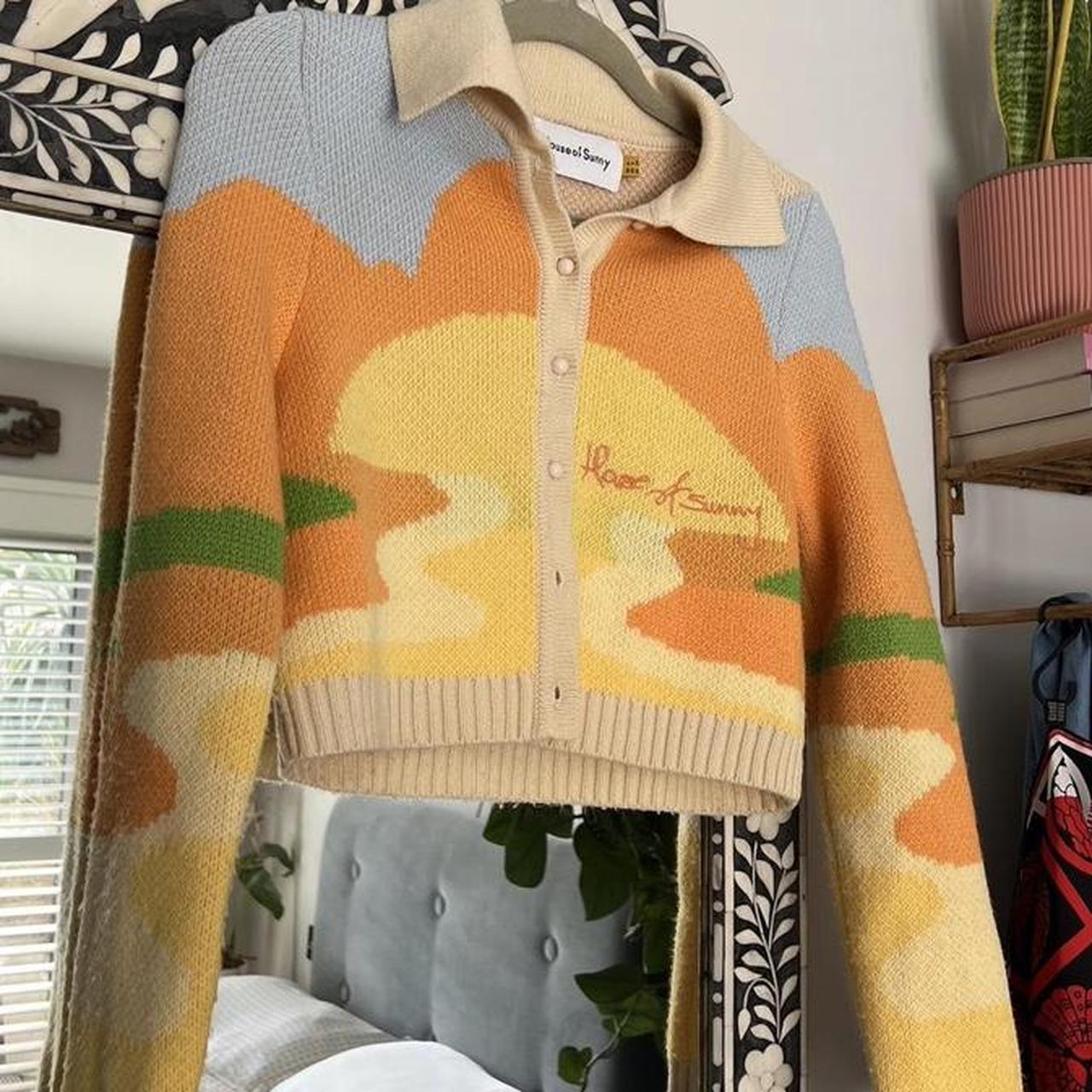 Stunning house of sunny cardigan orange yellow Depop