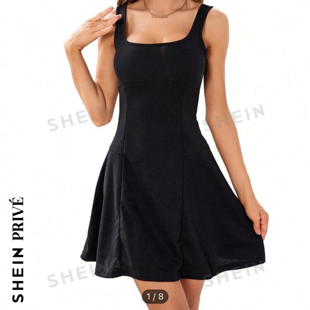 Casual black skater dress best sale