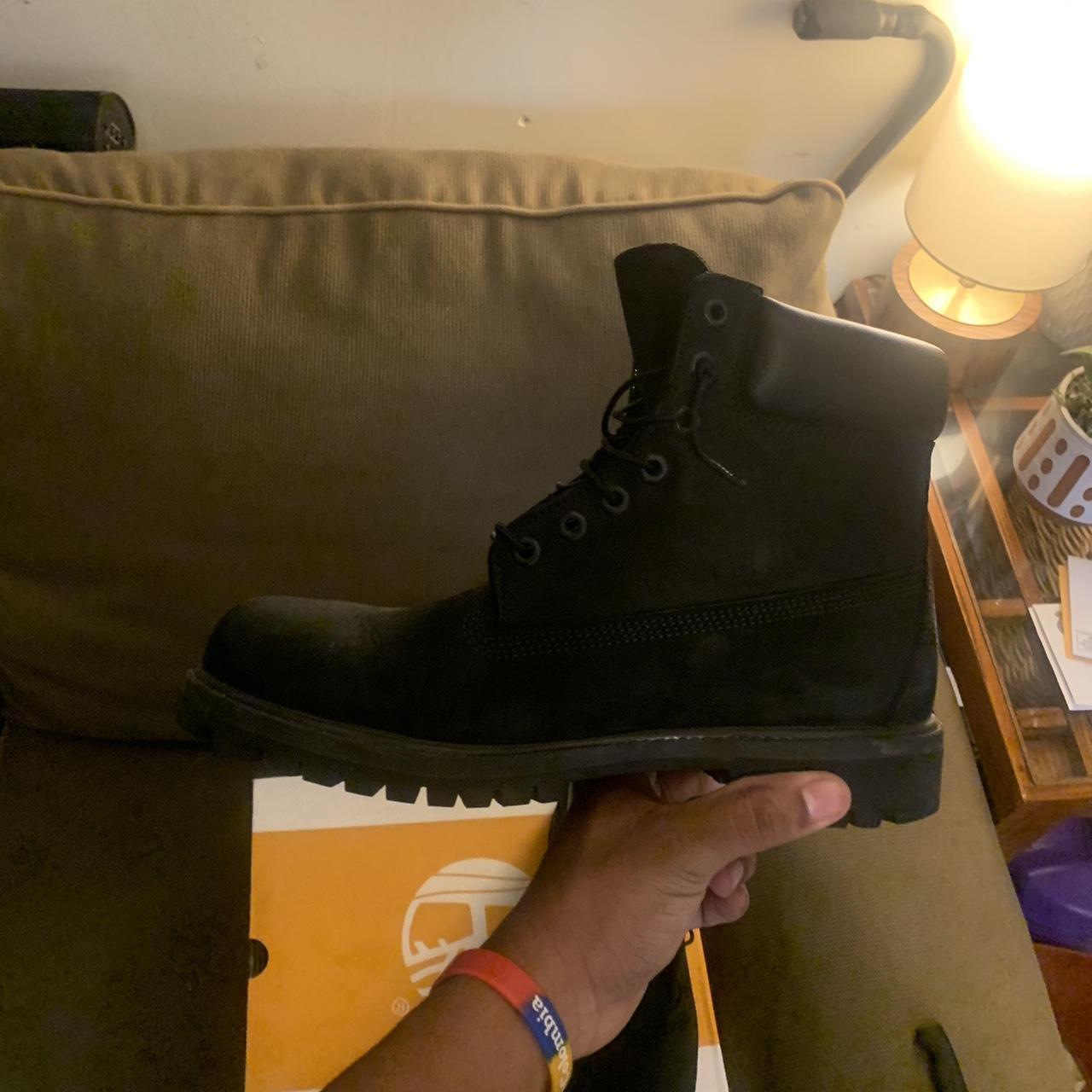 Black Timberlands Boots size 9.5 Both Boots and box. Depop