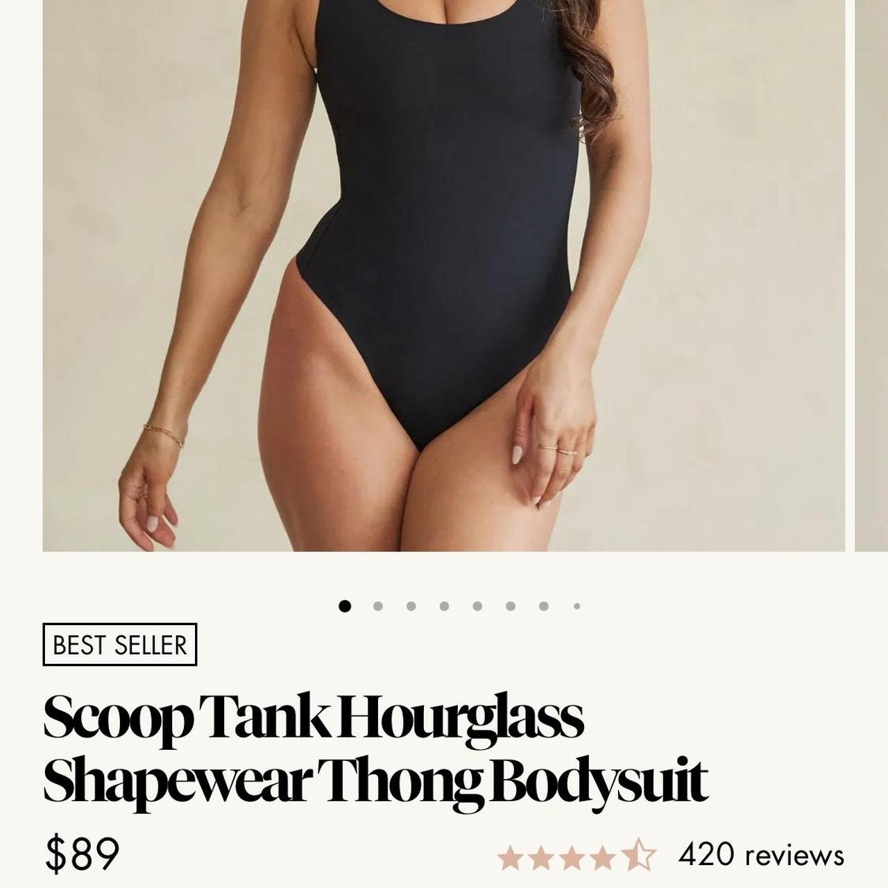Scoop Tank Hourglass Shapewear Thong Bodysuit - Pinsy Shapewear
