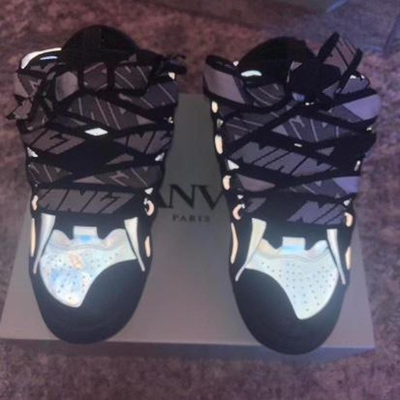 Black and Silver Lavin Men Shoe - Depop