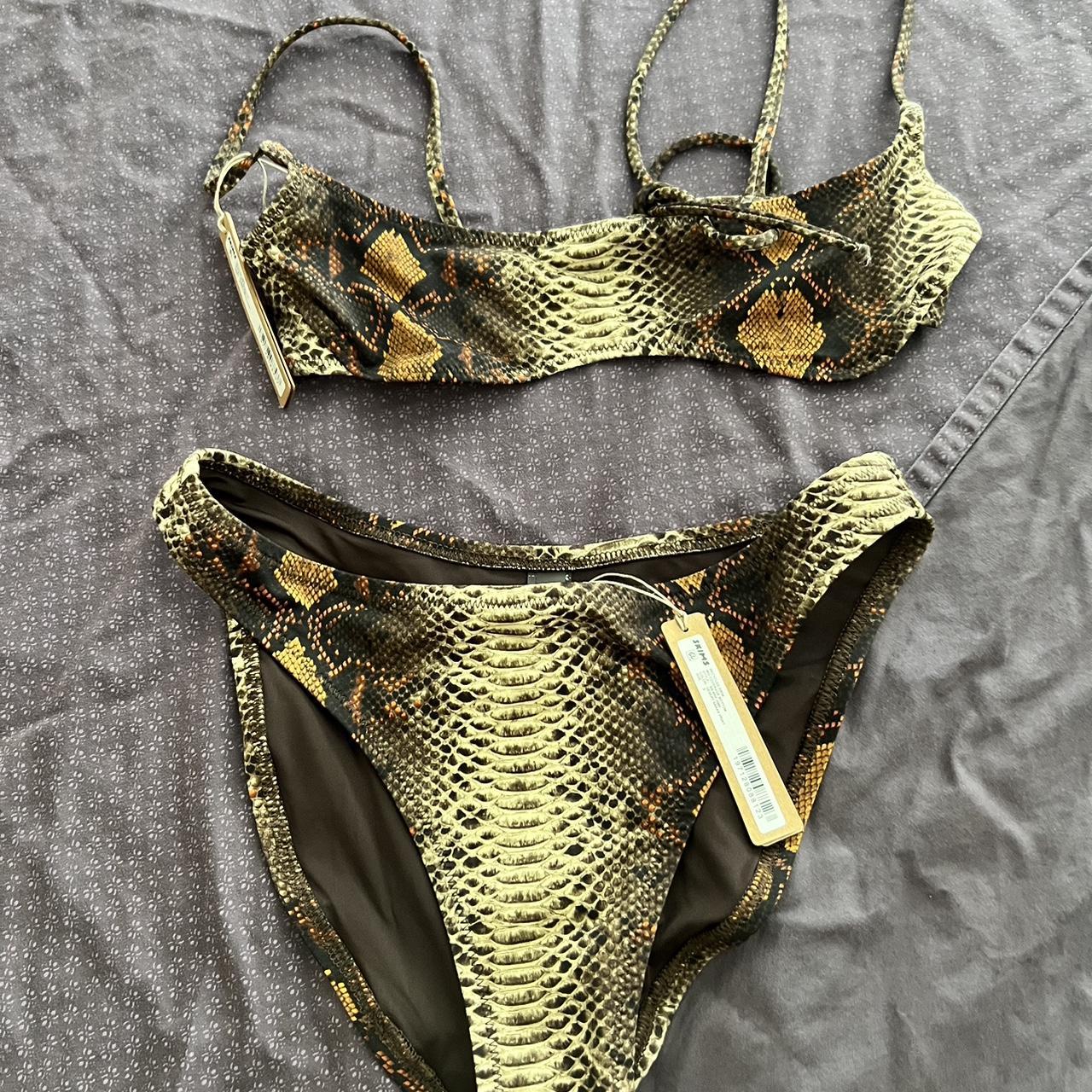 Skims size small desert snake print bikini
