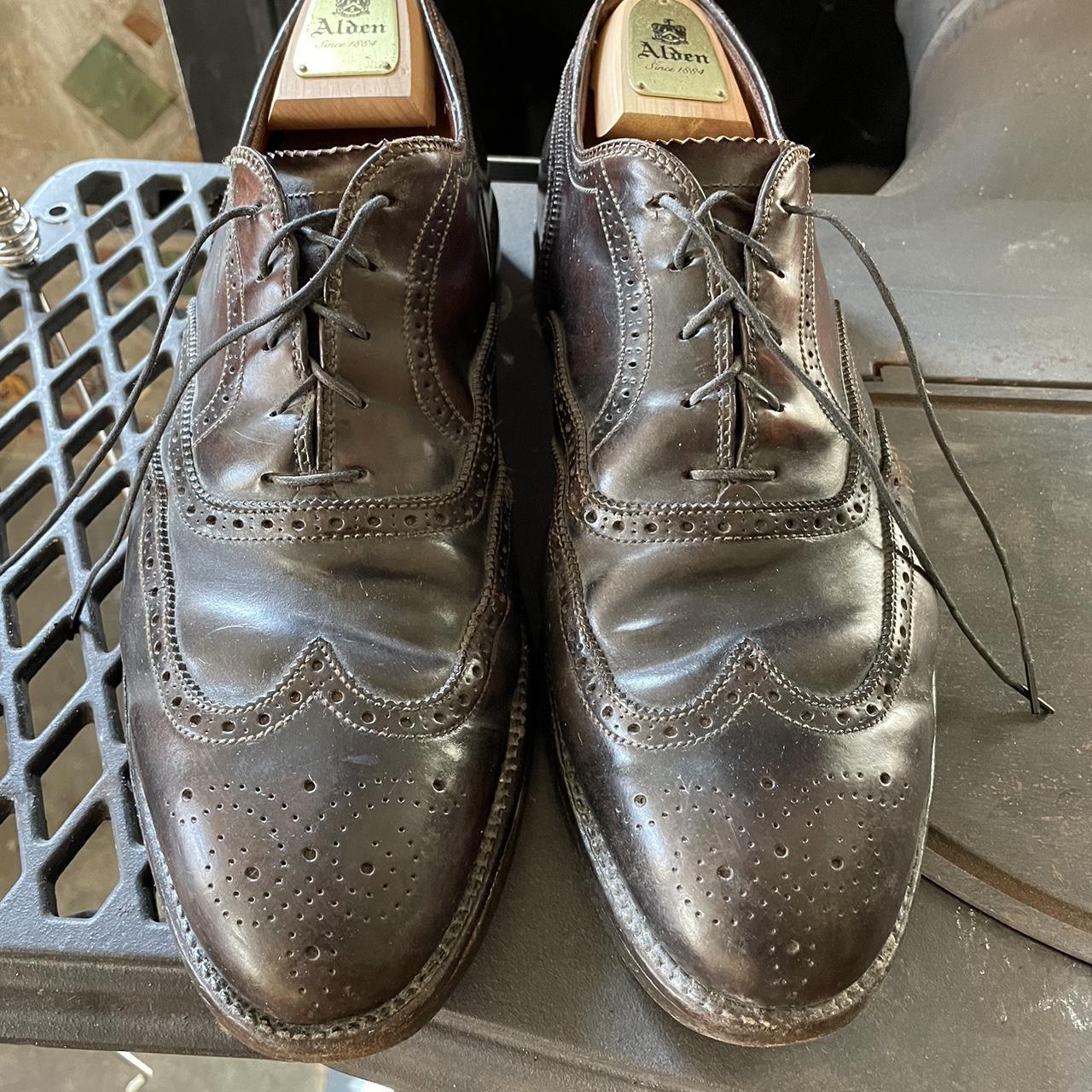 Alden Wingtip Brogue Dress Shoes Size... - Depop