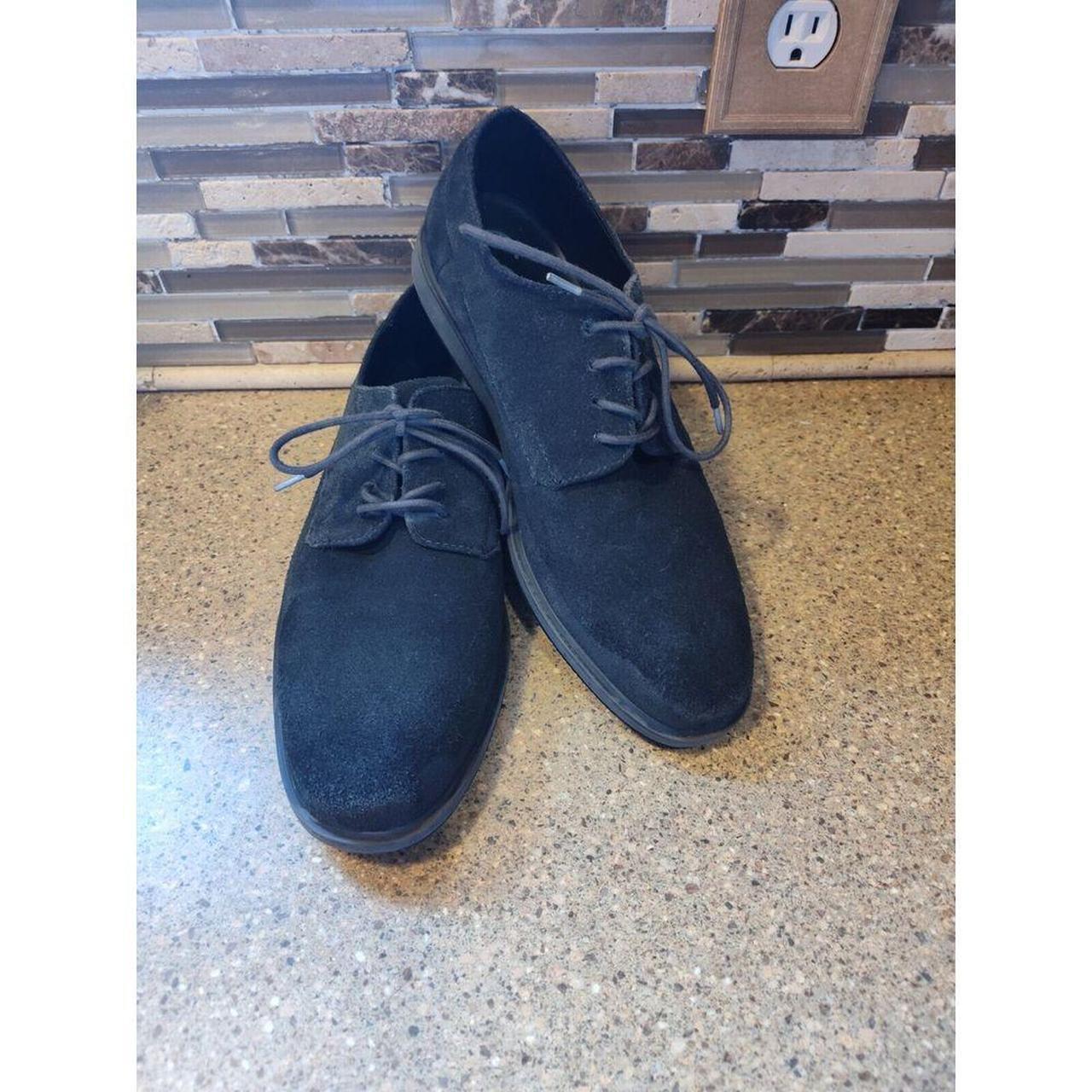 Calvin klein blue suede shoes hotsell