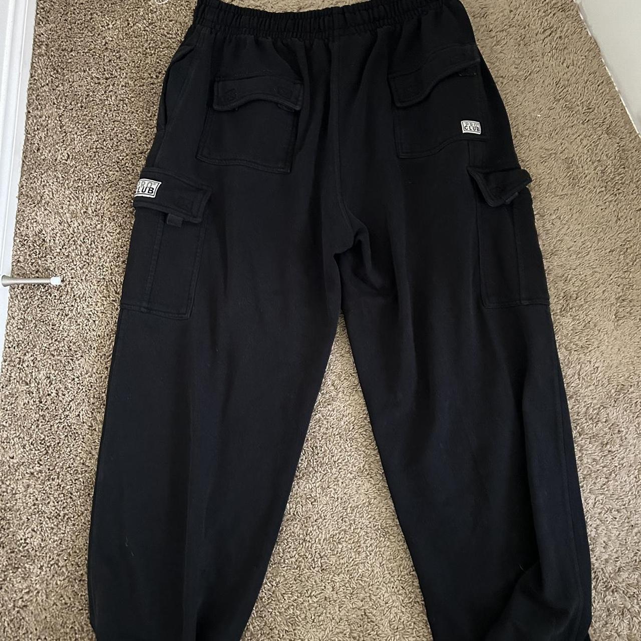 XXXL baggy heavyweight black pro club pants ... - Depop