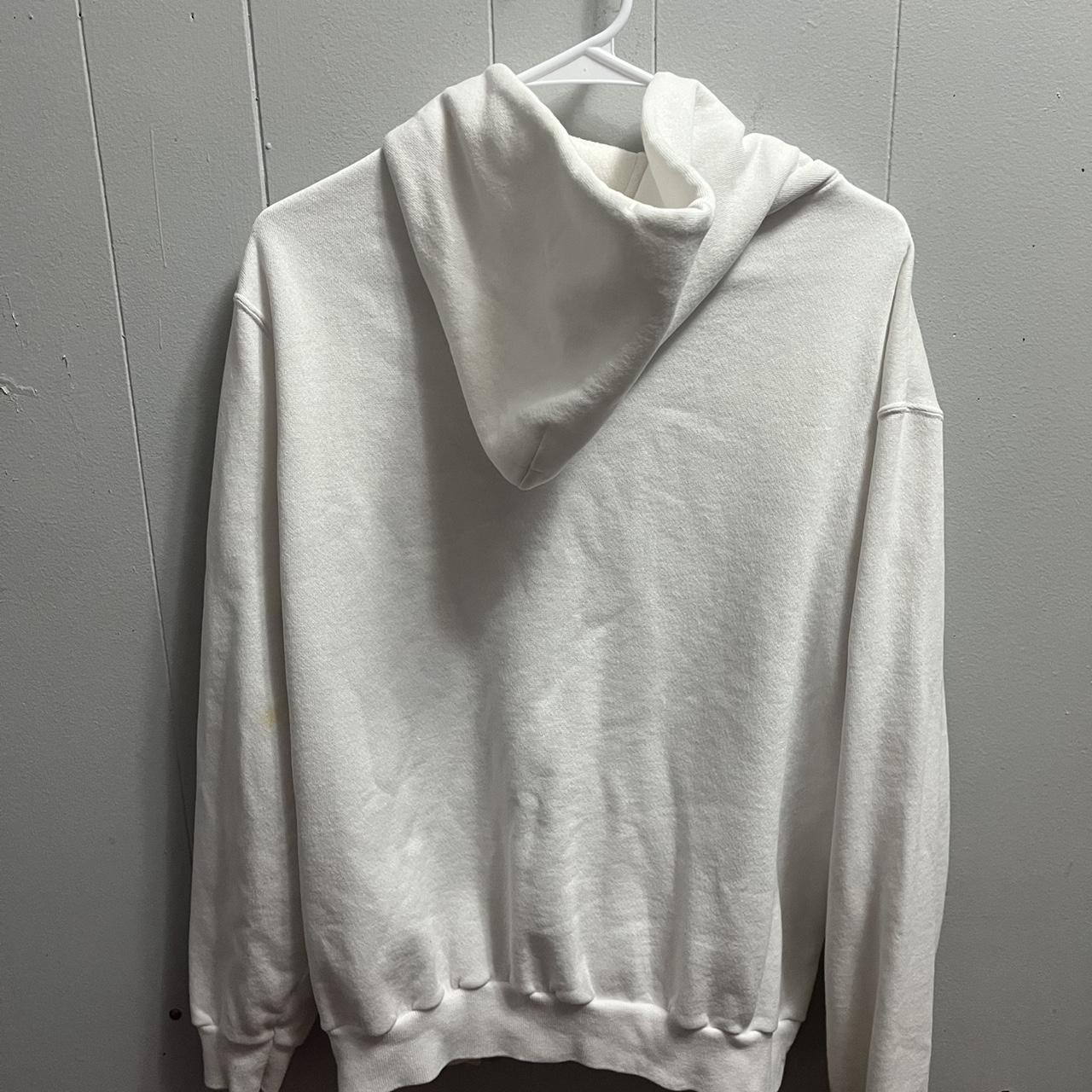 Hanes Men's Sweatshirt - White/Cream - L – Vintag… - image 5