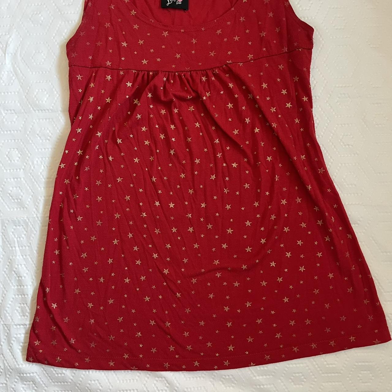 Women's Tank top - Red - S – babydoll top Red cot… - image 4