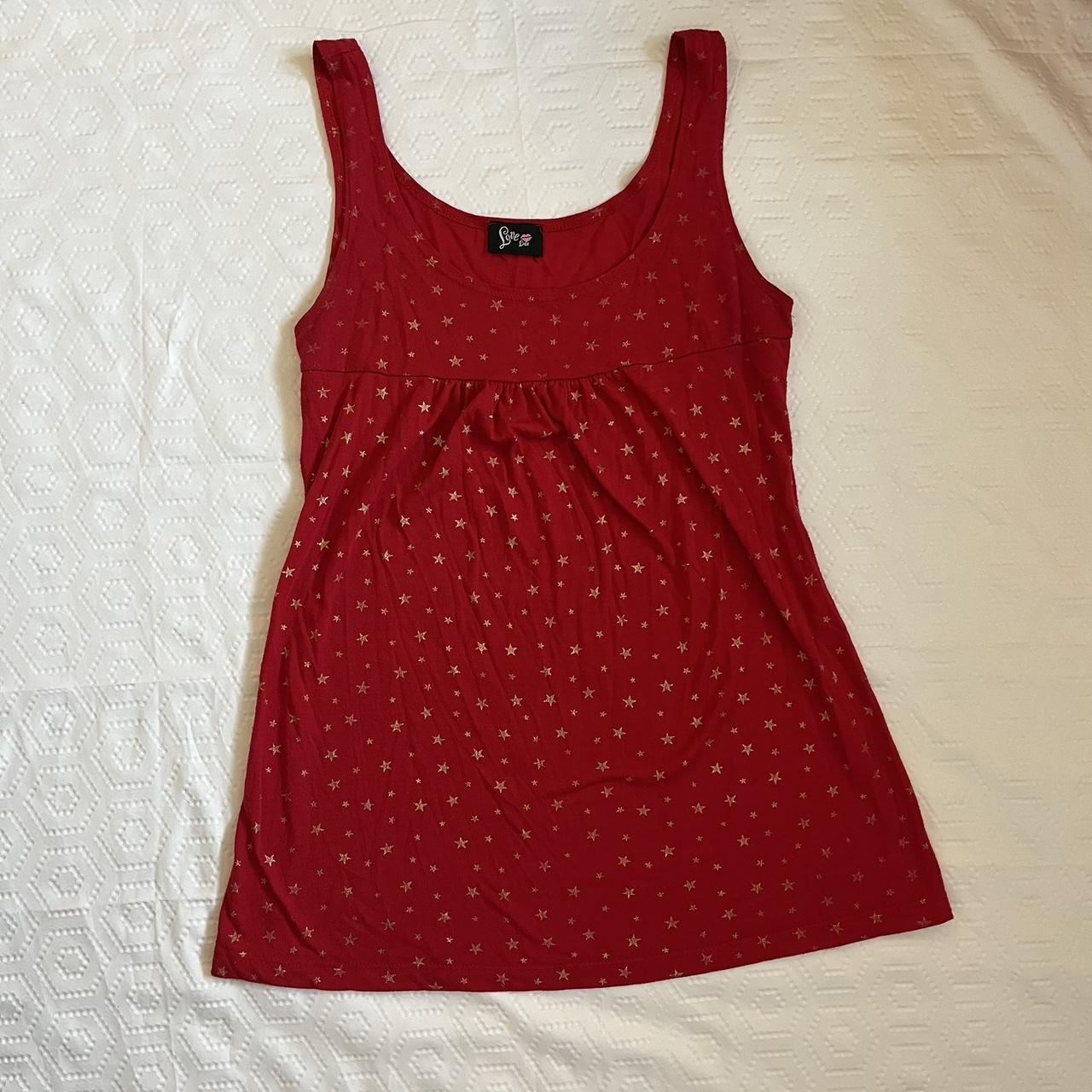 Women's Tank top - Red - S – babydoll top Red cot… - image 6