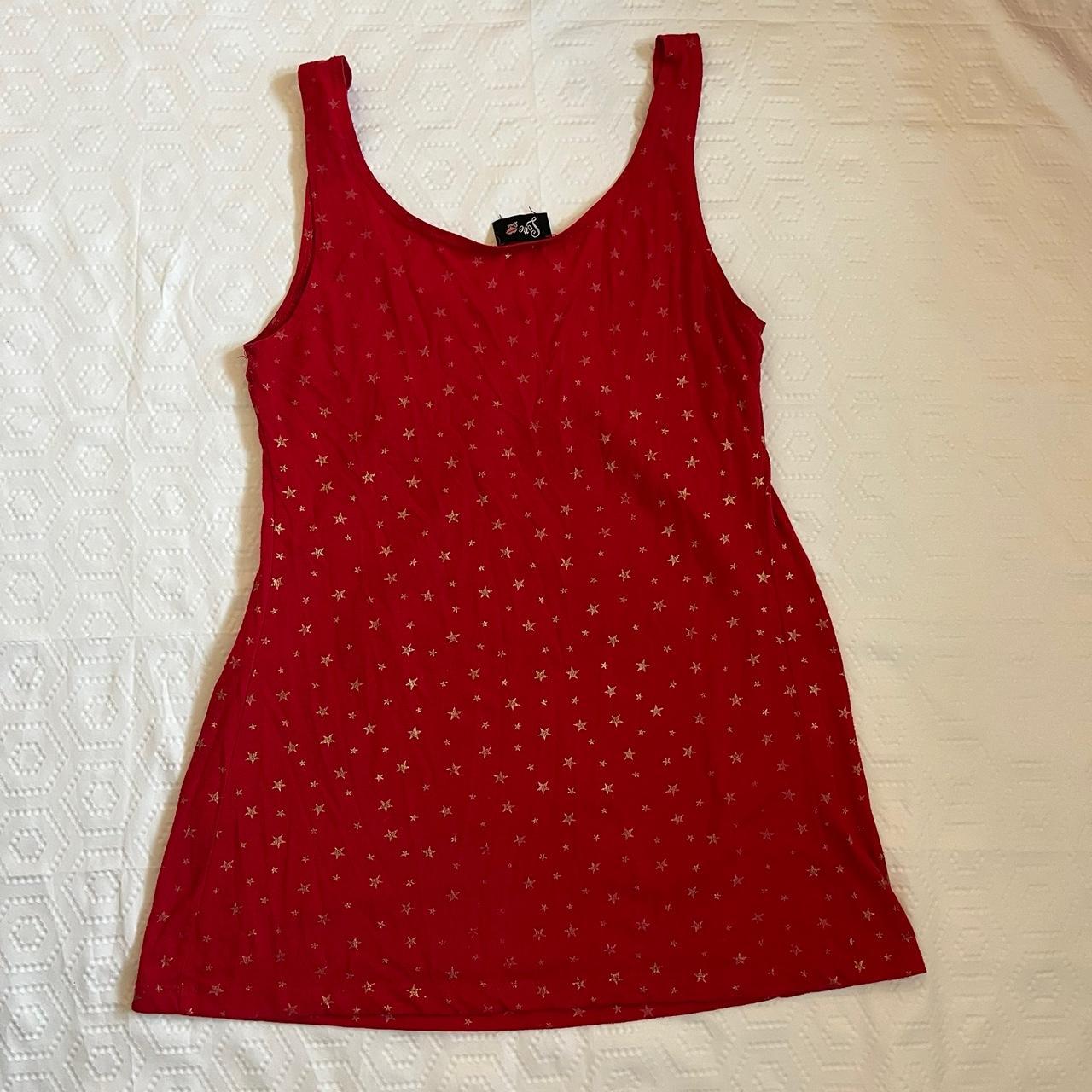 Women's Tank top - Red - S – babydoll top Red cot… - image 7