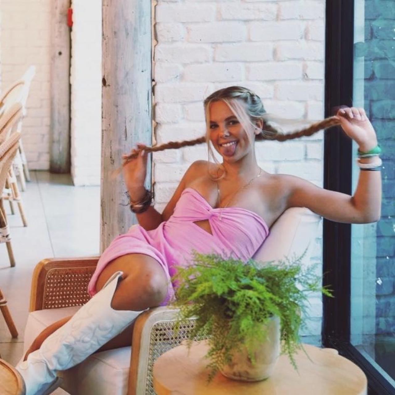 Blanco Pink Dress so so cute!! - Depop