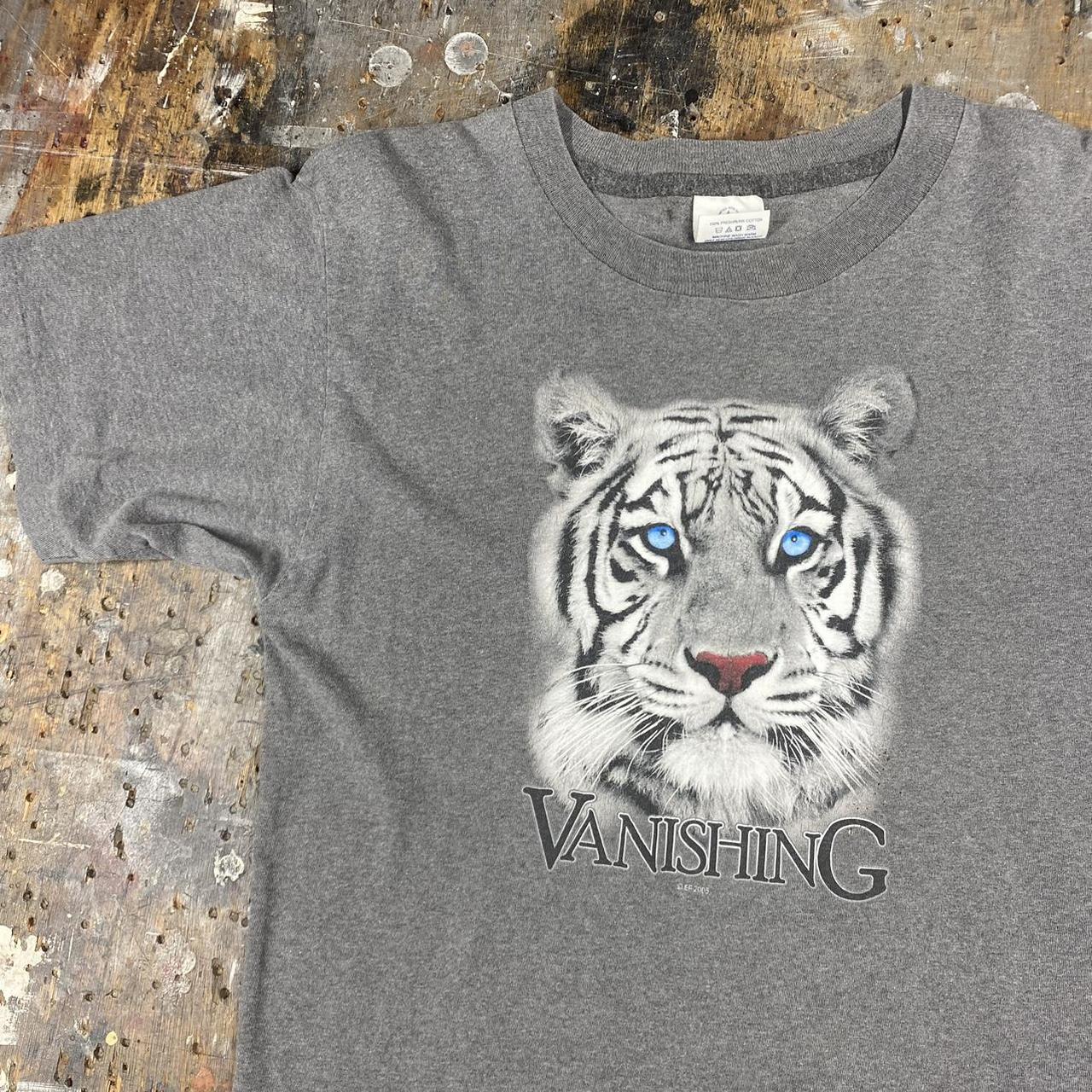 Vintage 05' White Tiger Vanishing Tee - lightly... - Depop