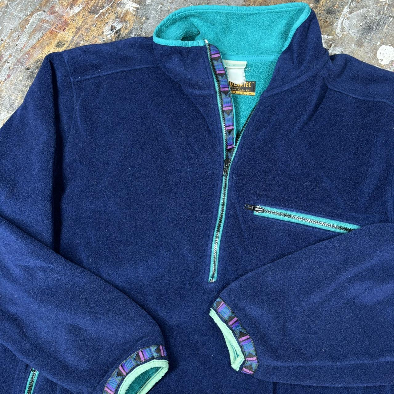 Vintage 90s LL Bean PolarTec Fleece Sweater, - great...