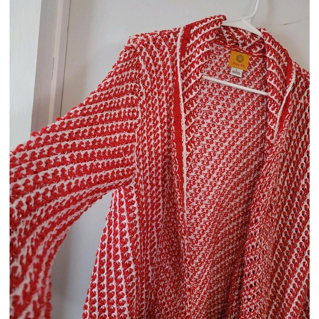 Ruby Rd. Women's Sweater - Red/White - L – Ruby R… - image 3