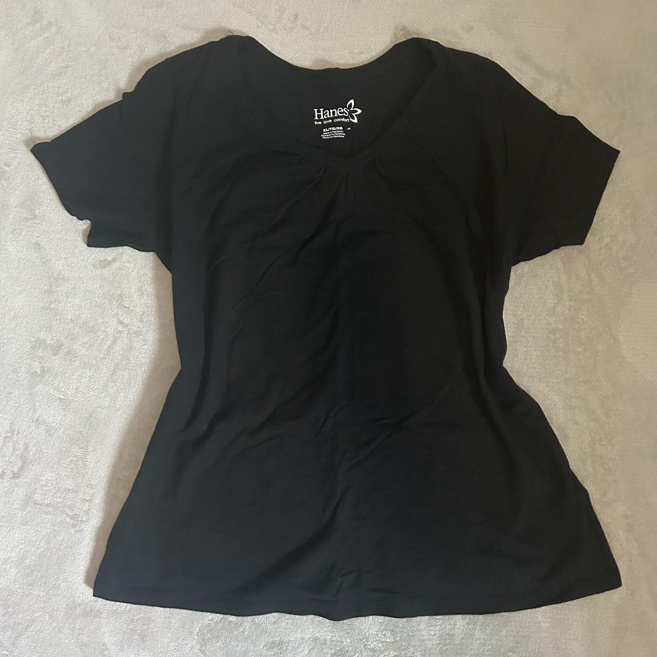 V-neck black t-shirt - Depop