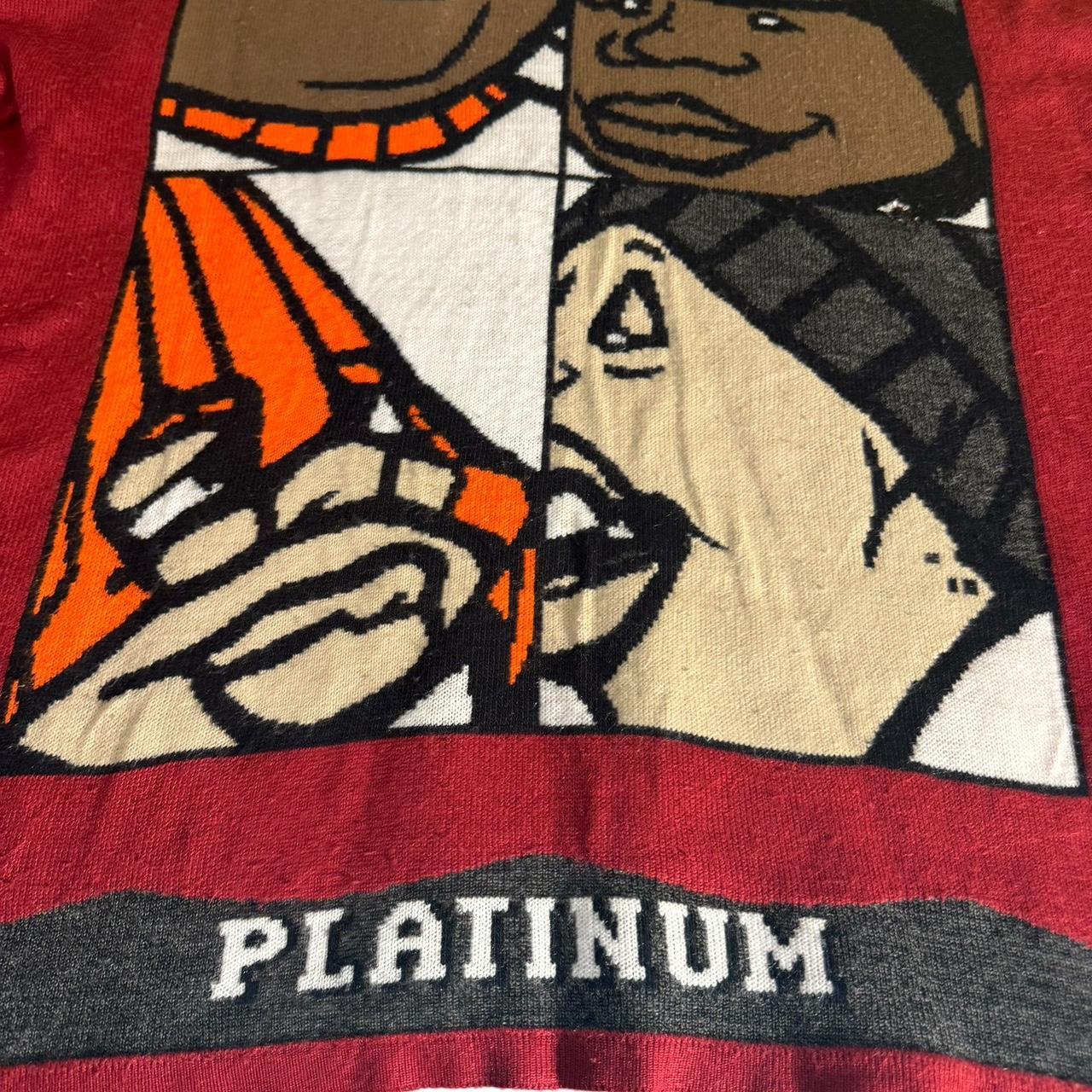 PLATINUM FUBU FAT  刺繍 ゲームシャツ XXL VINTAGE Platinum Fubu Shirt Mens Large Blue Fat Albert