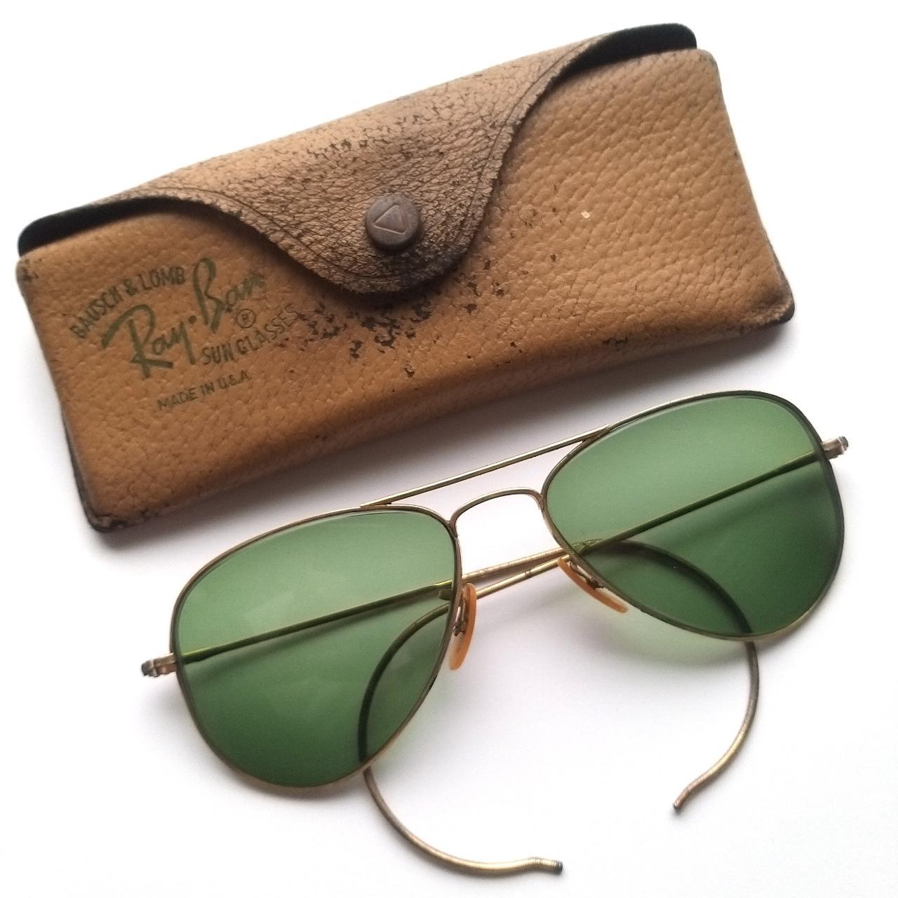 小物 Ray Ban BAUSCH&LOMB Made In Usa Vintage Ray Ban Bausch & Lomb Gold Sun glasses FRAMES Aviator Case