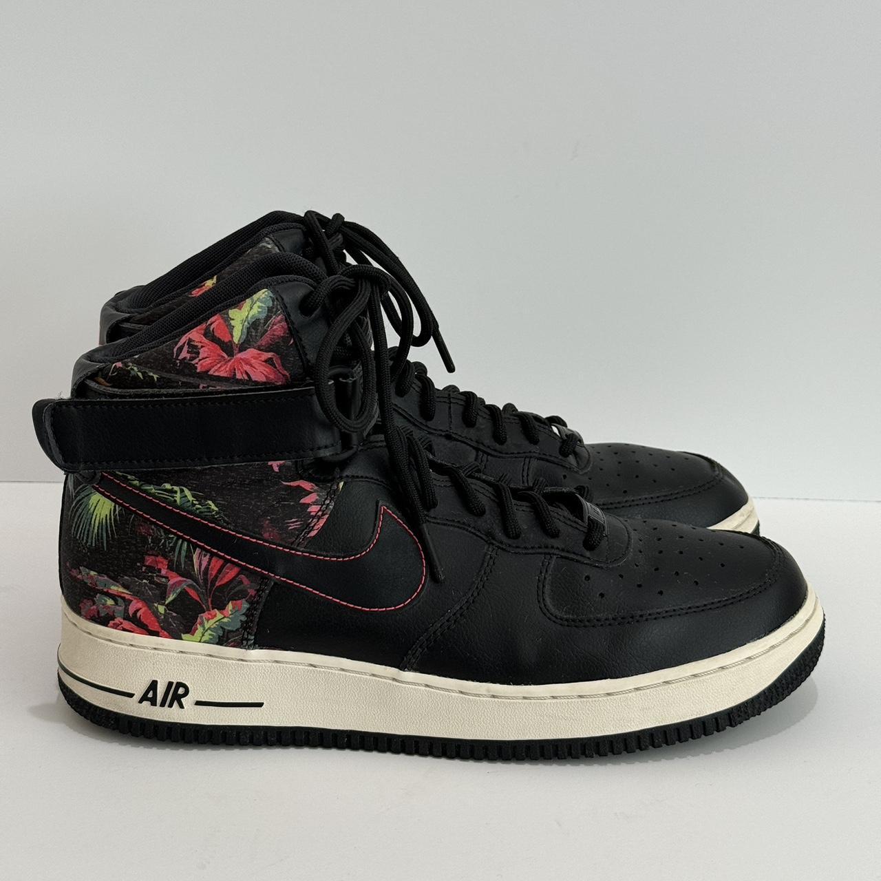 Nike air force 1 high black floral deals