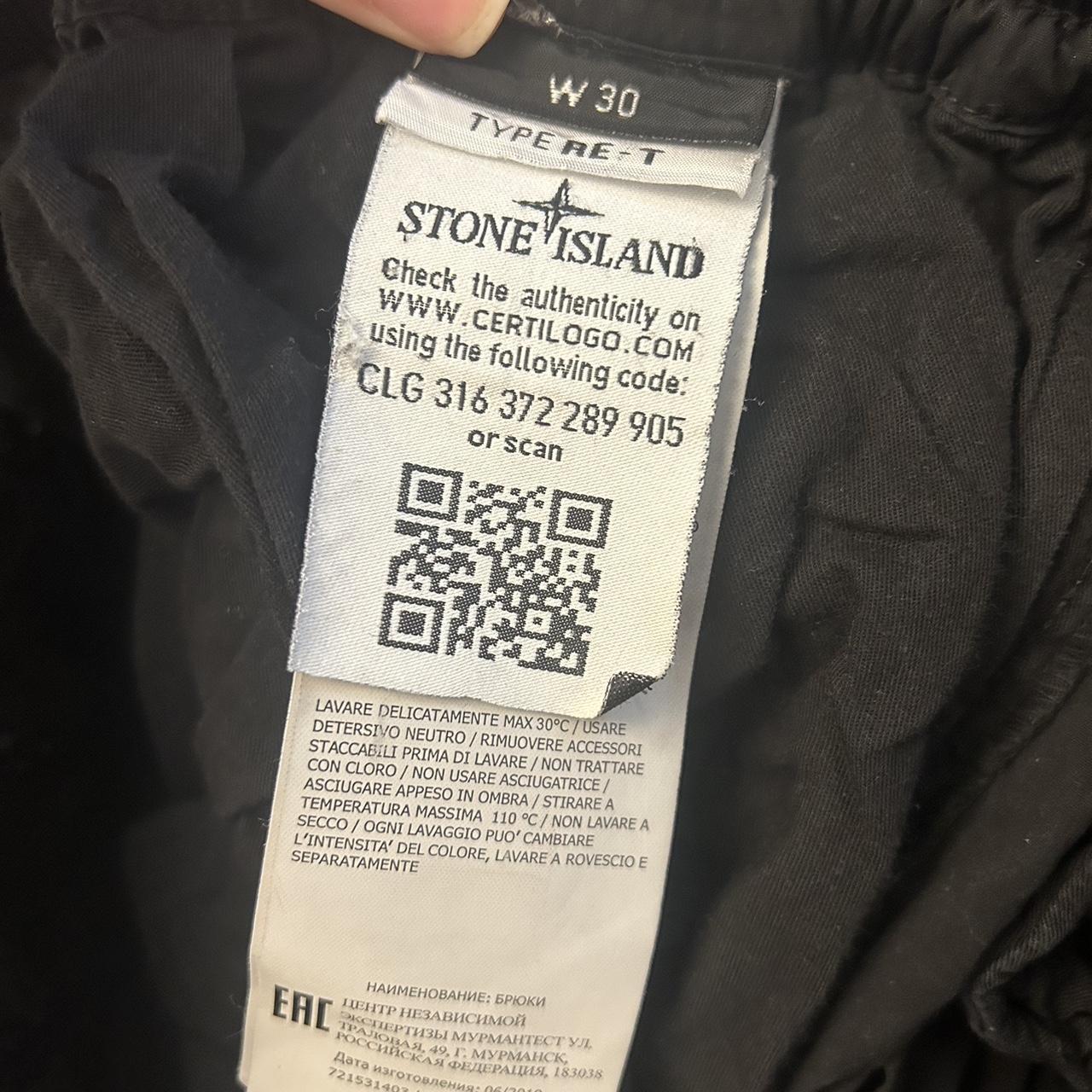 Stone Island Cargos Black Authentic & with badge - Depop