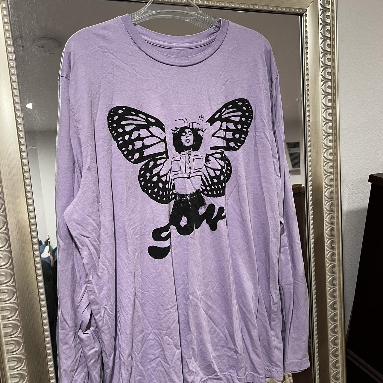 Olivia Rodrigo Medium Sour Butterfly Lavender Longsleeve discount Shirt Made in USA