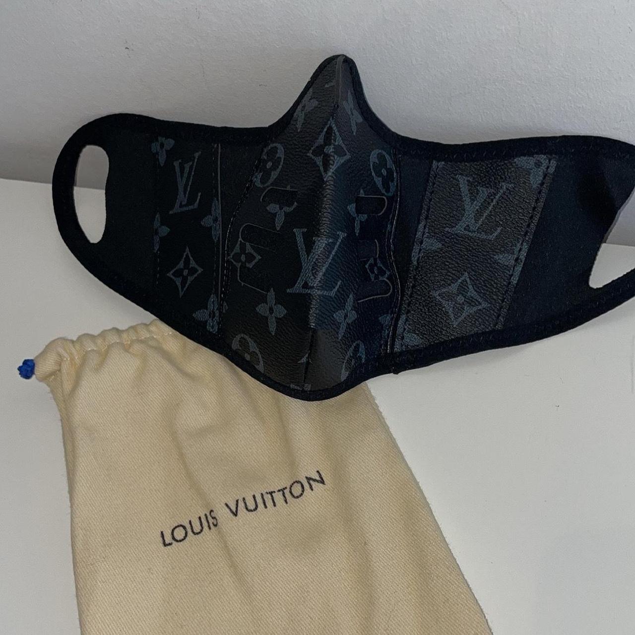 Louis Vuitton Black and Grey Face-masks | Depop