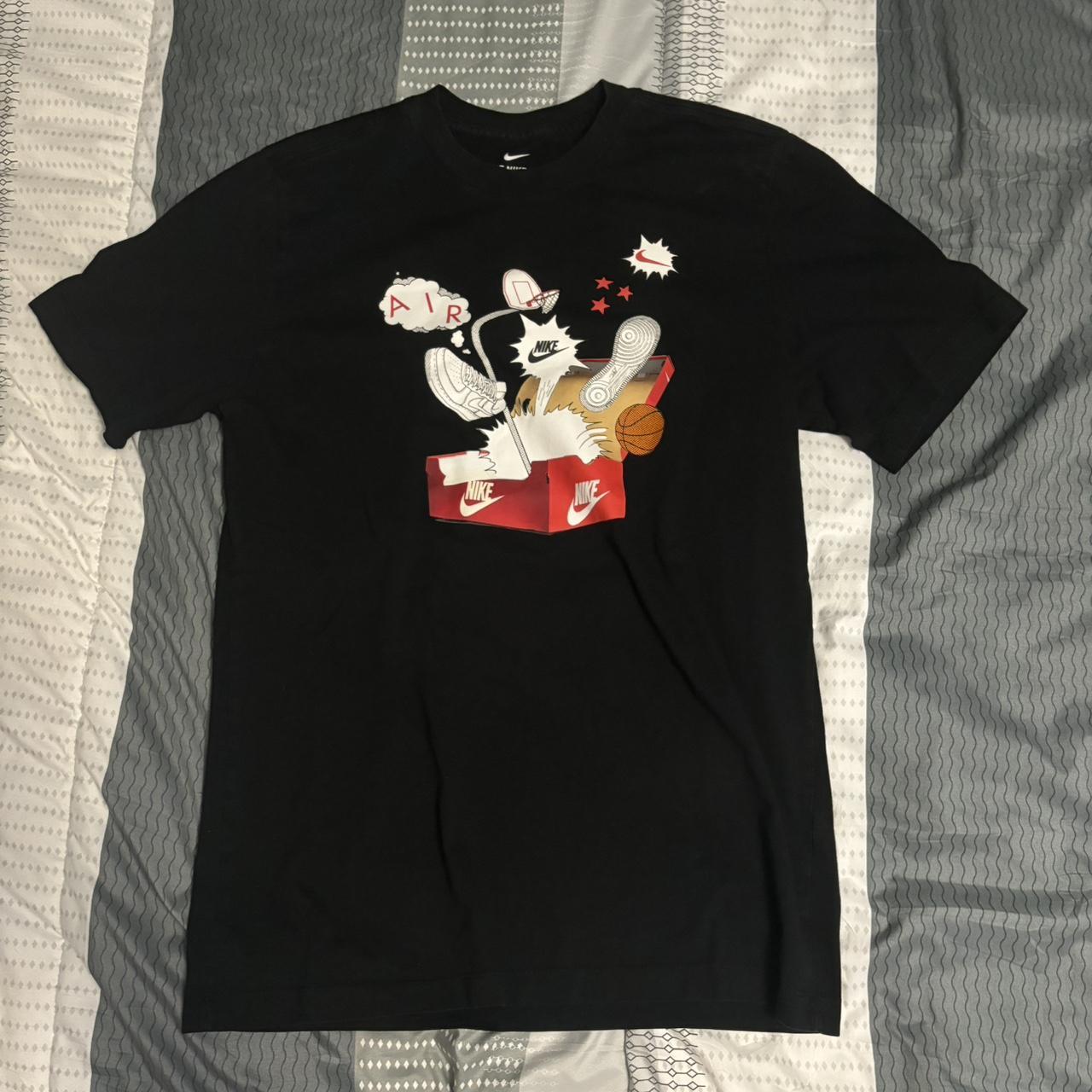 nike t shirt with shoe boxes