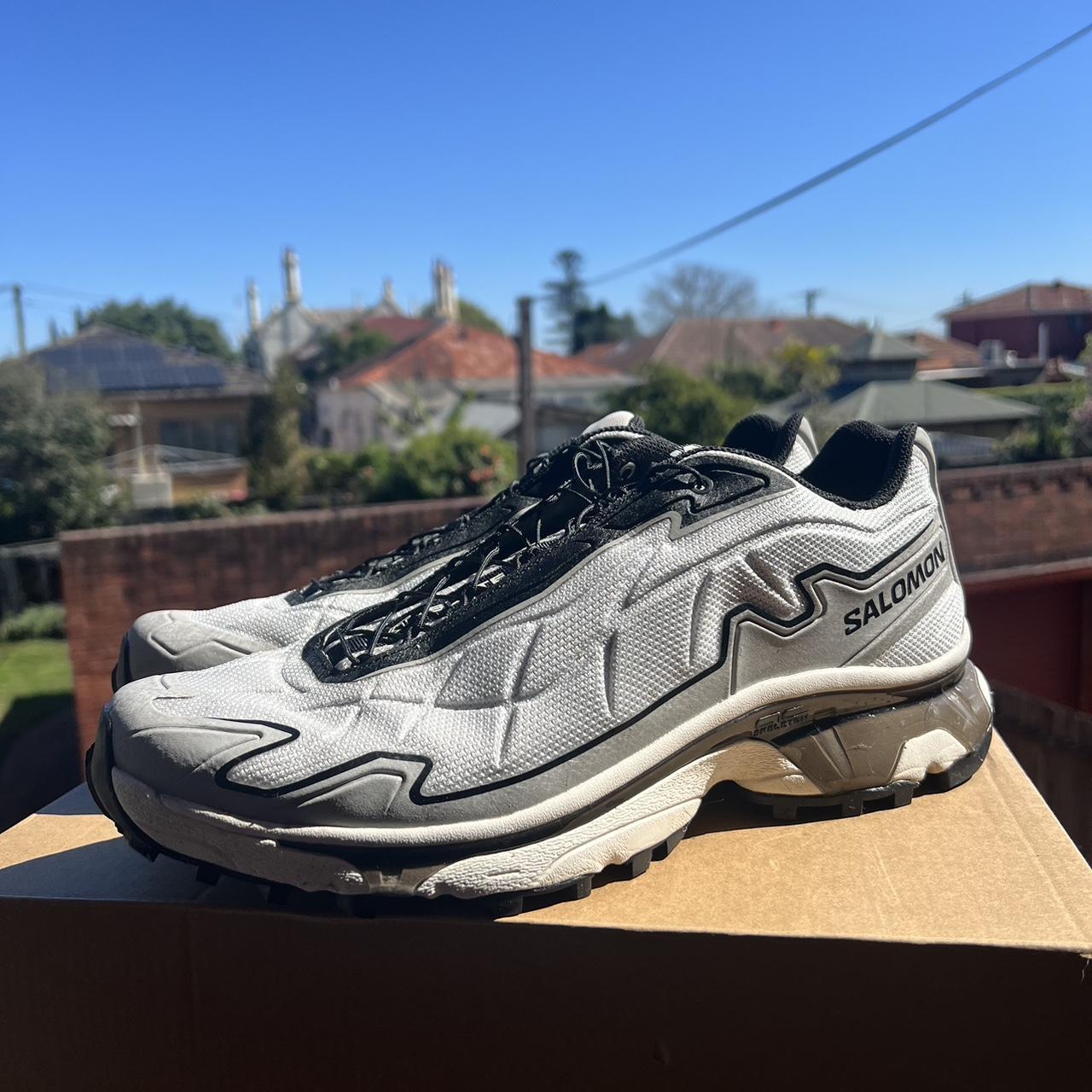 Salomon XT-Slate Glacier Grey/Black sneakers - super | Depop