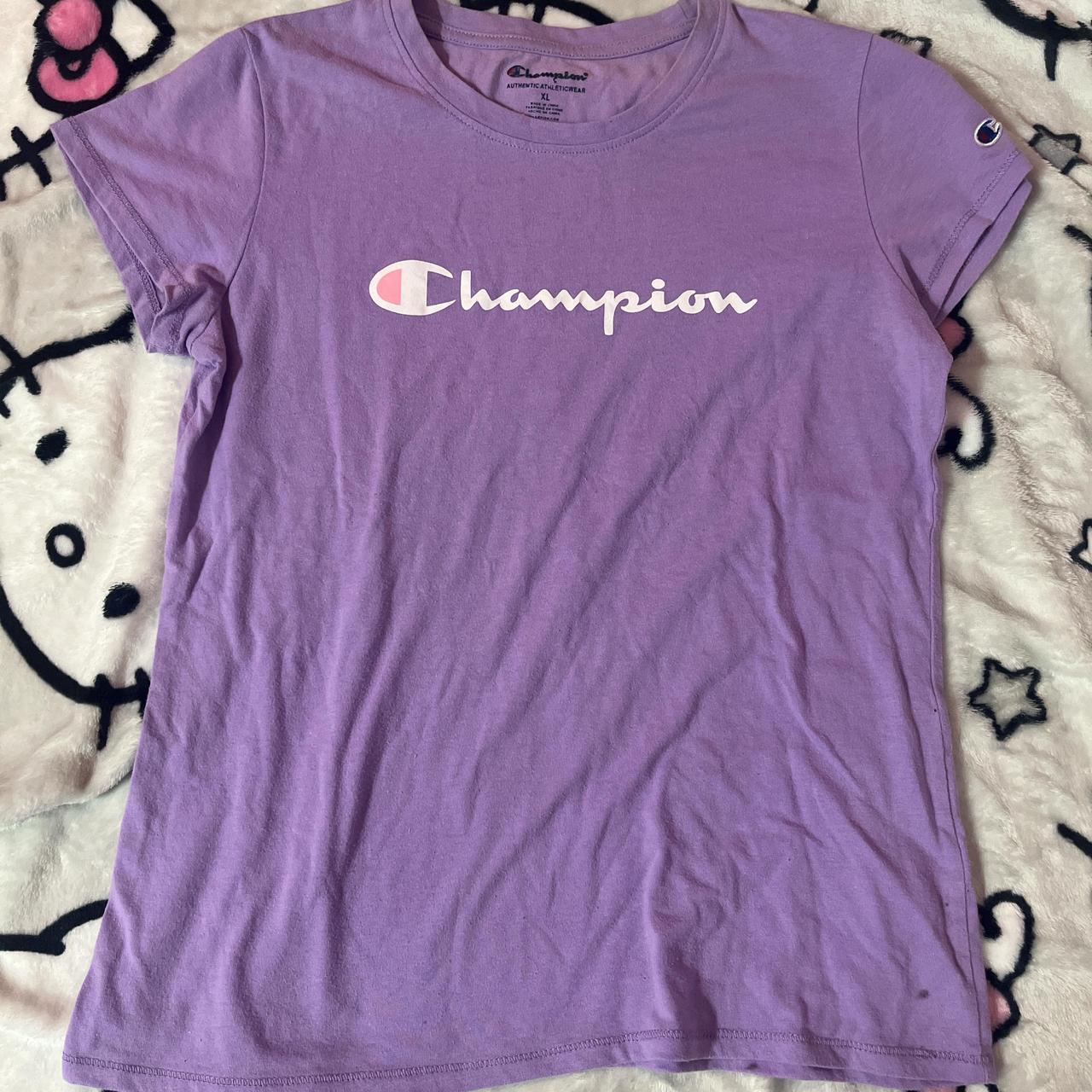 Champion purple and pink crop top summer