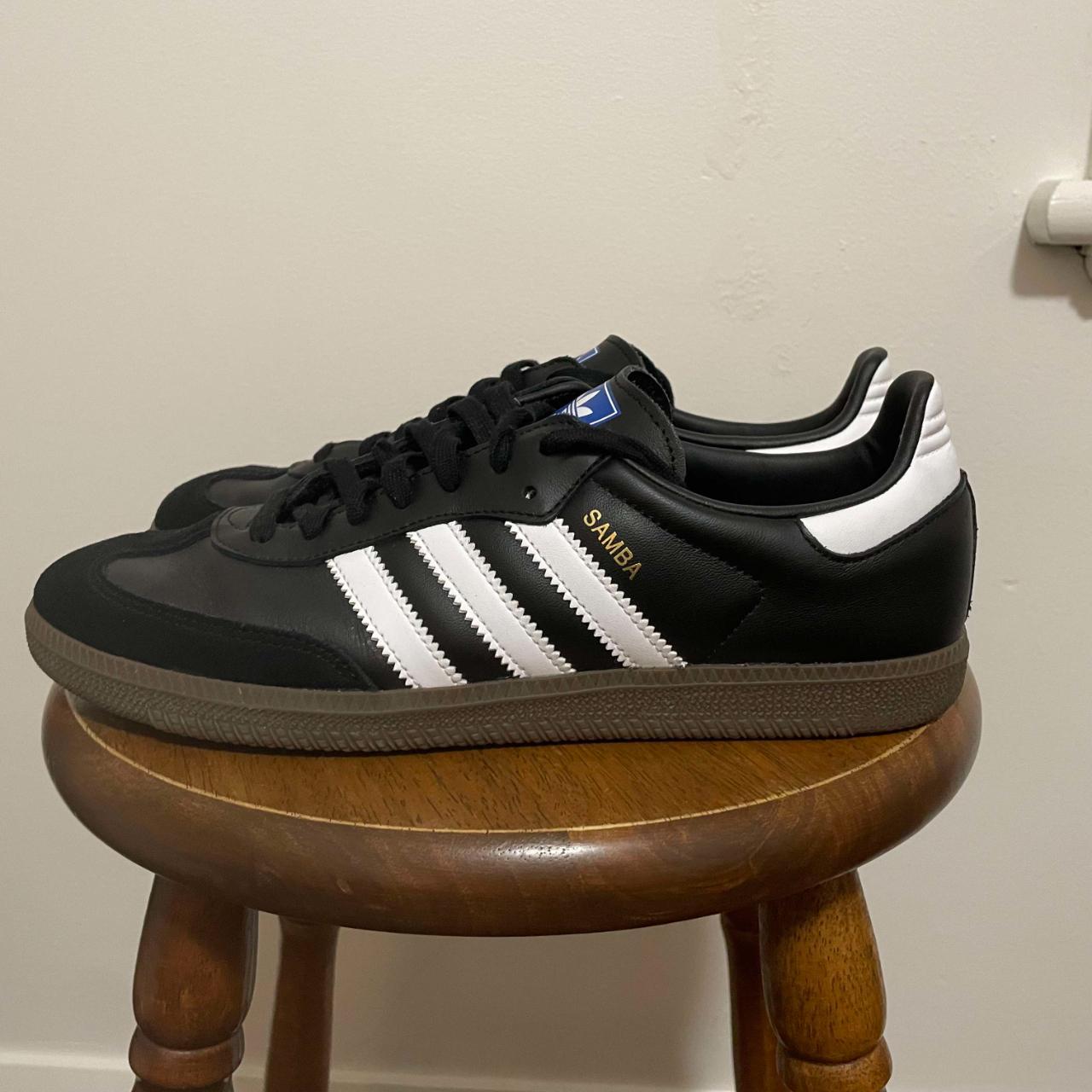 Adidas Samba OG Black/White. Worn 5 times, in... - Depop