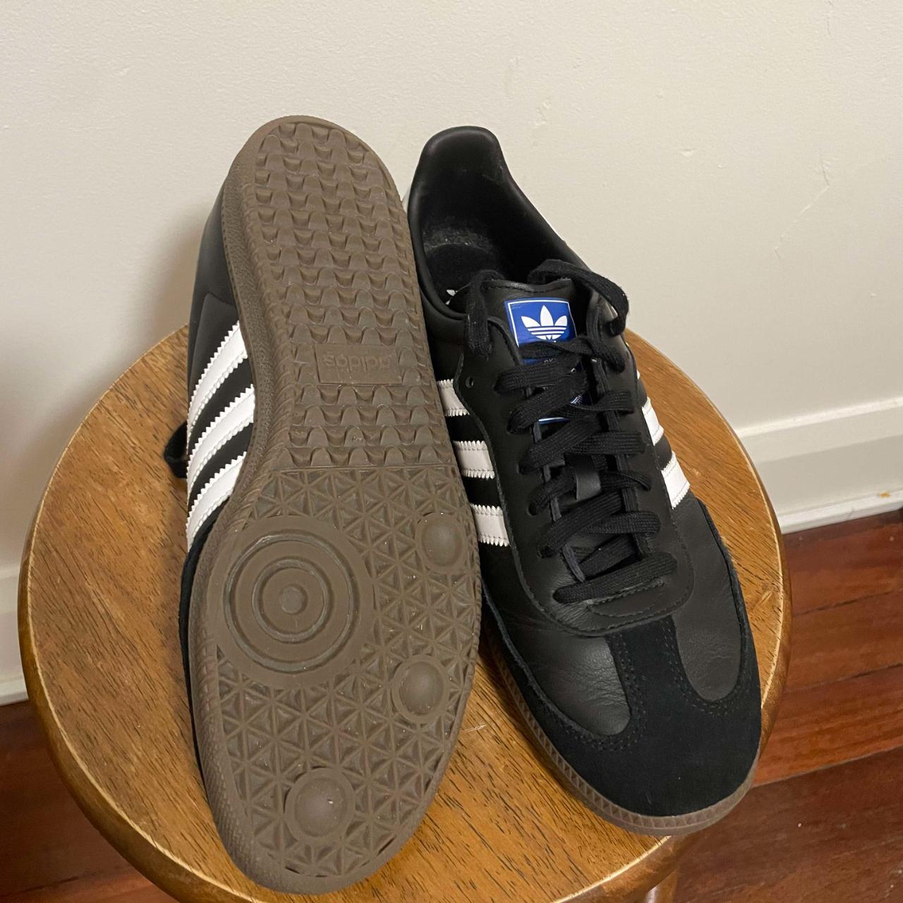 Adidas Samba OG Black/White. Worn 5 times, in... - Depop