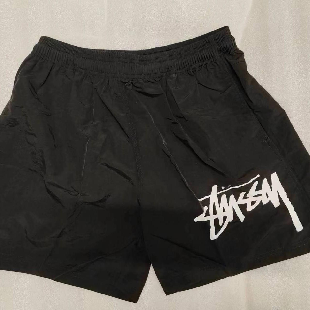 stussy Black Men's Shorts M Quick-drying beach... - Depop