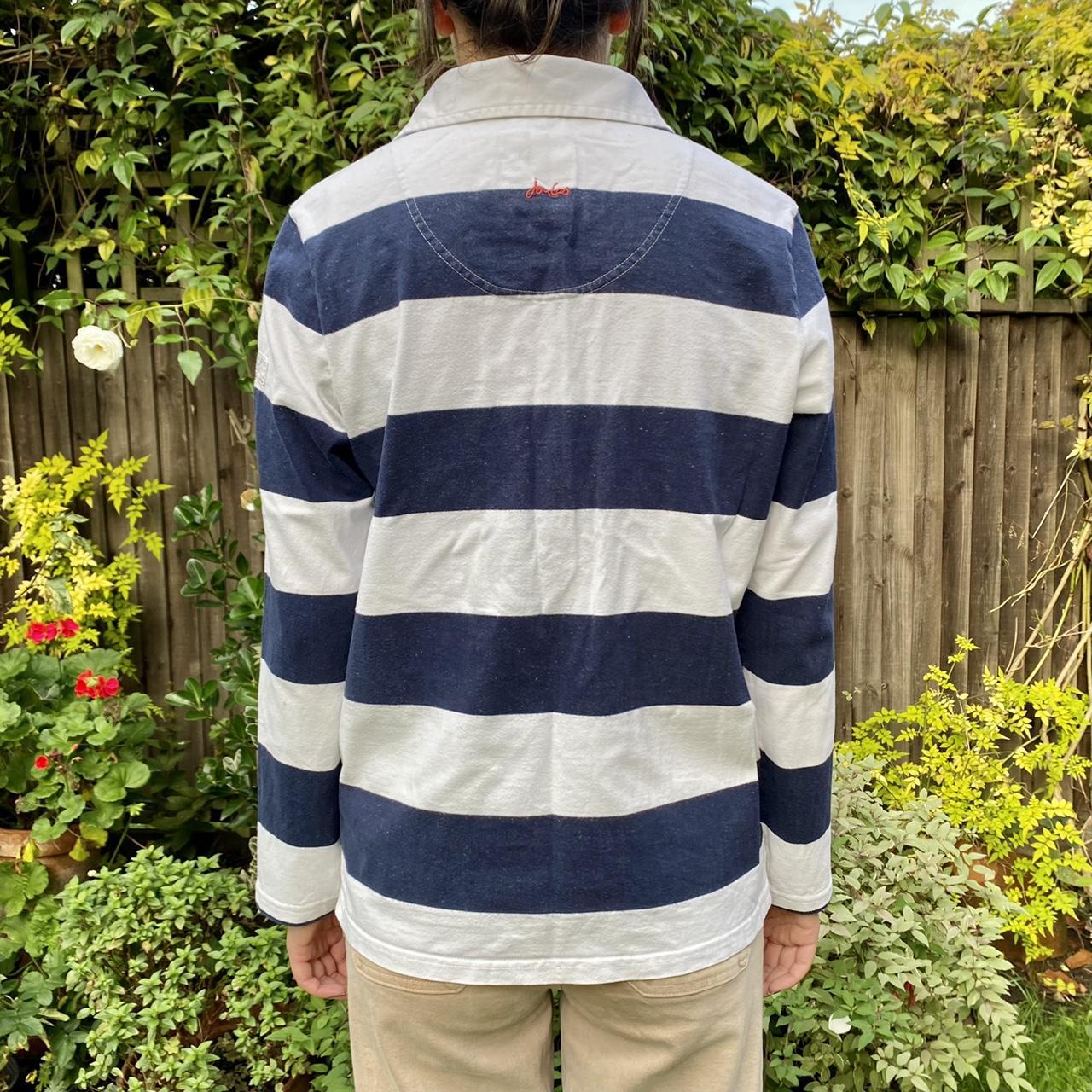 Joules striped rugby polo shirt! Some areas... Depop