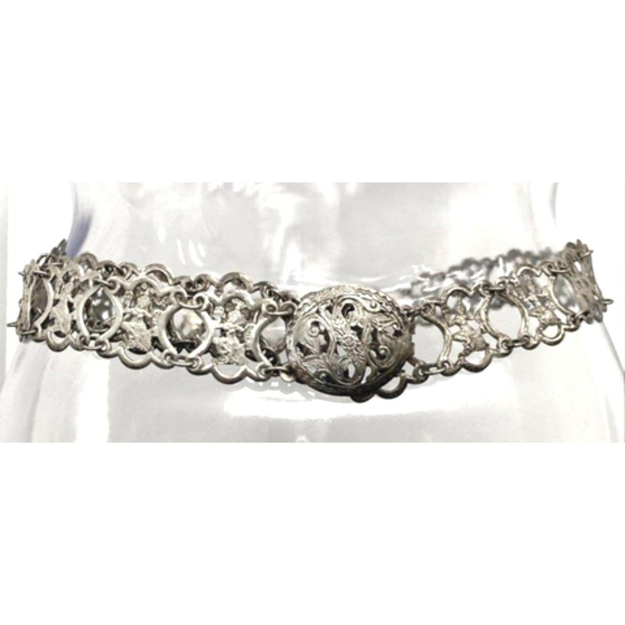 Source Unknown Women's Belt - Silver – Vintage fi… - image 1