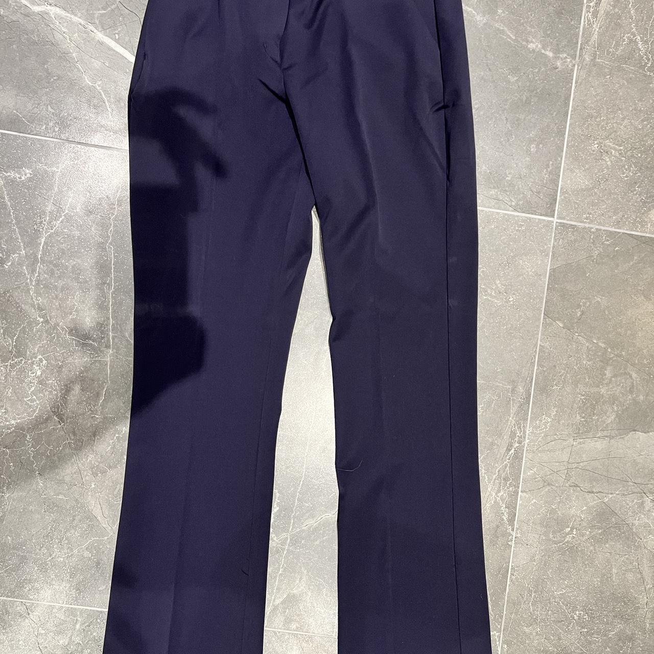 Express navy women’s trouser. Size medium. Fitted... - Depop