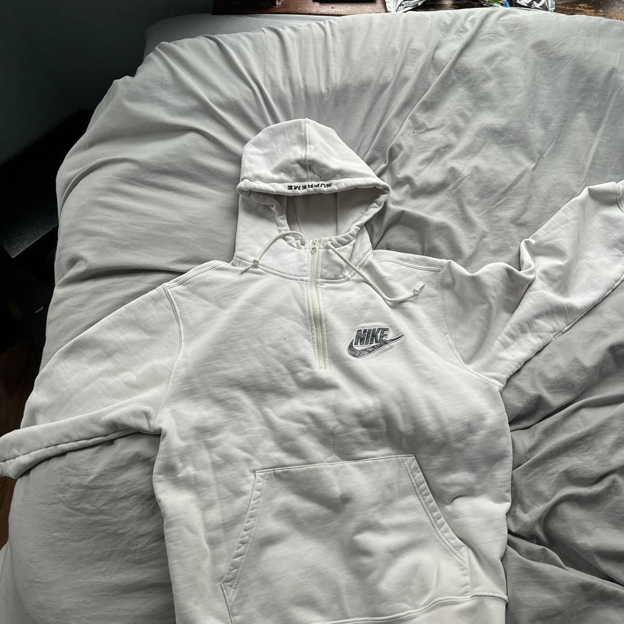 nike supreme hoodie white