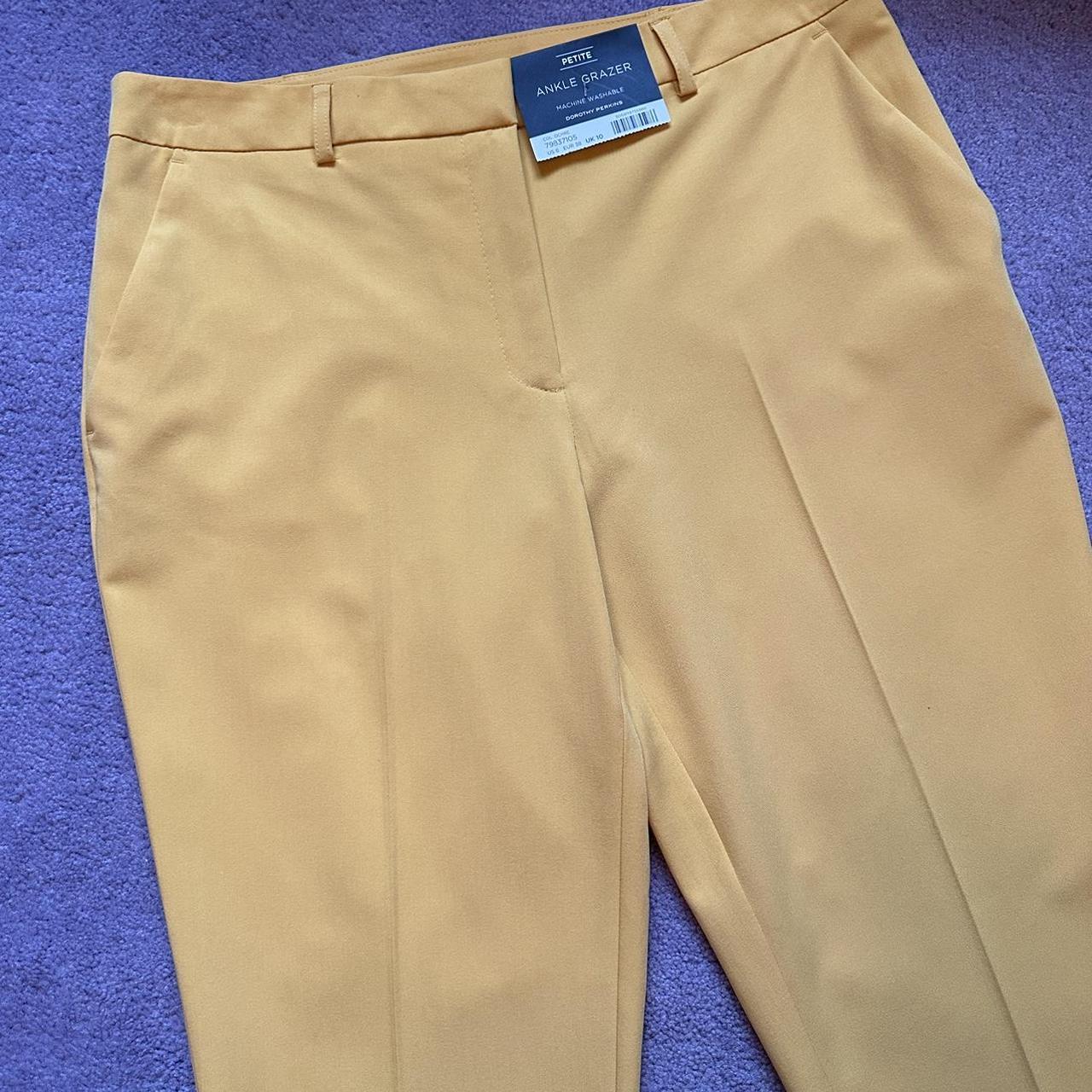 Dorothy perkins yellow outlet trousers